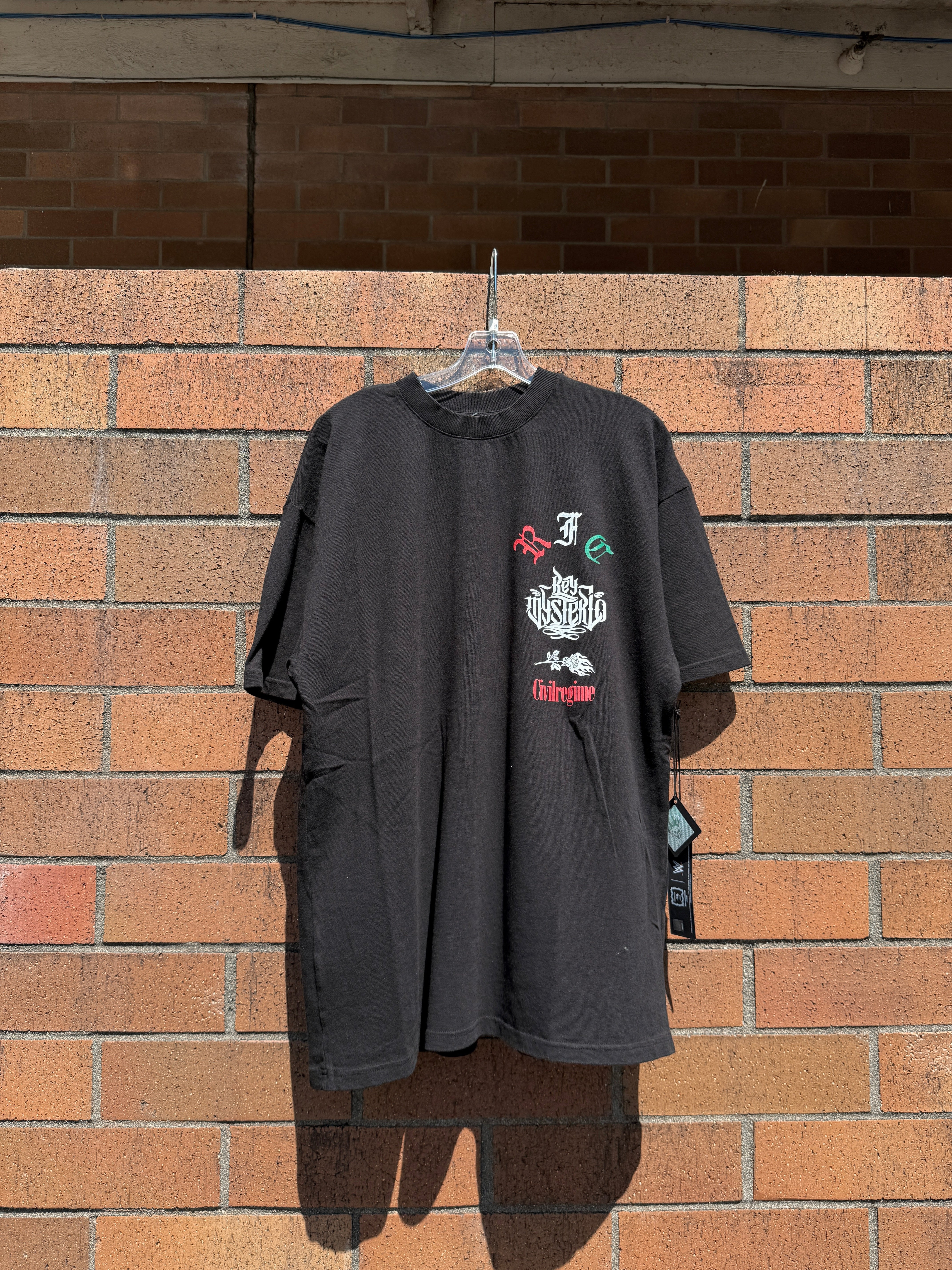 Civil Regime x WWE Sky High Rey Oversized Tee Black Size M