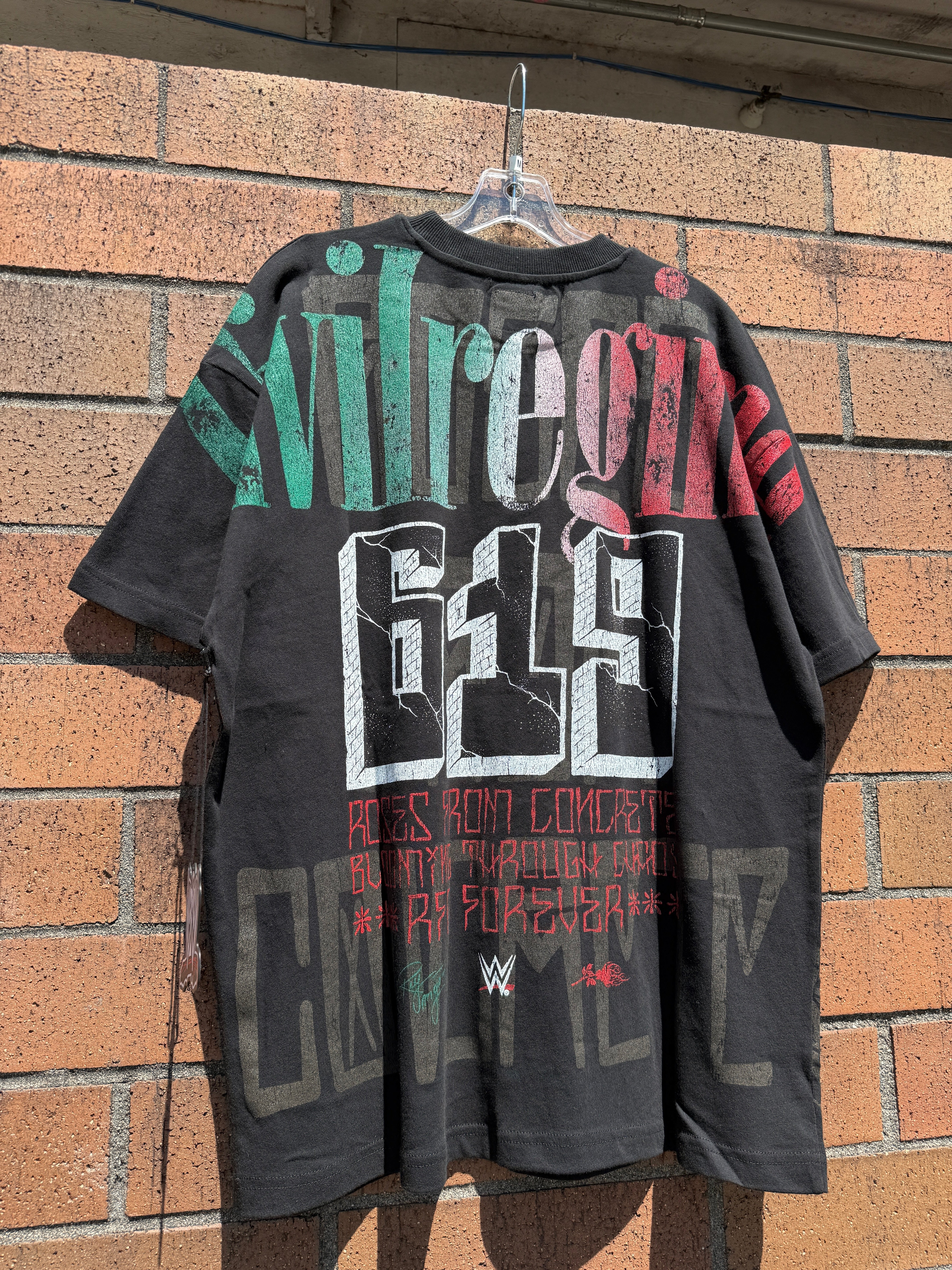 Civil Regime x WWE Rey Azteca Oversized Tee Black Size L