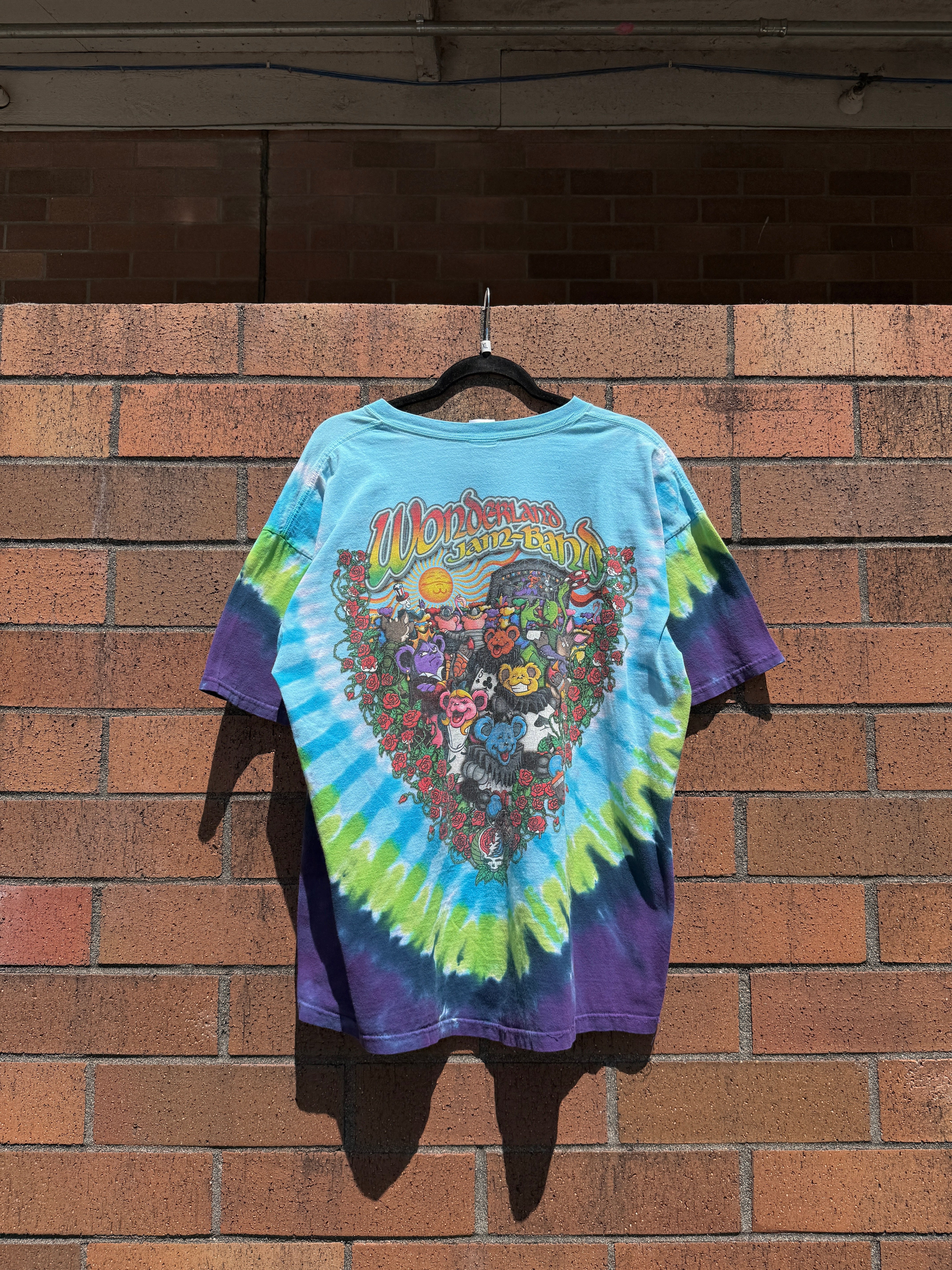 2006 Grateful Dead Wonderland Jam Band Tie Dye Tee Size XL
