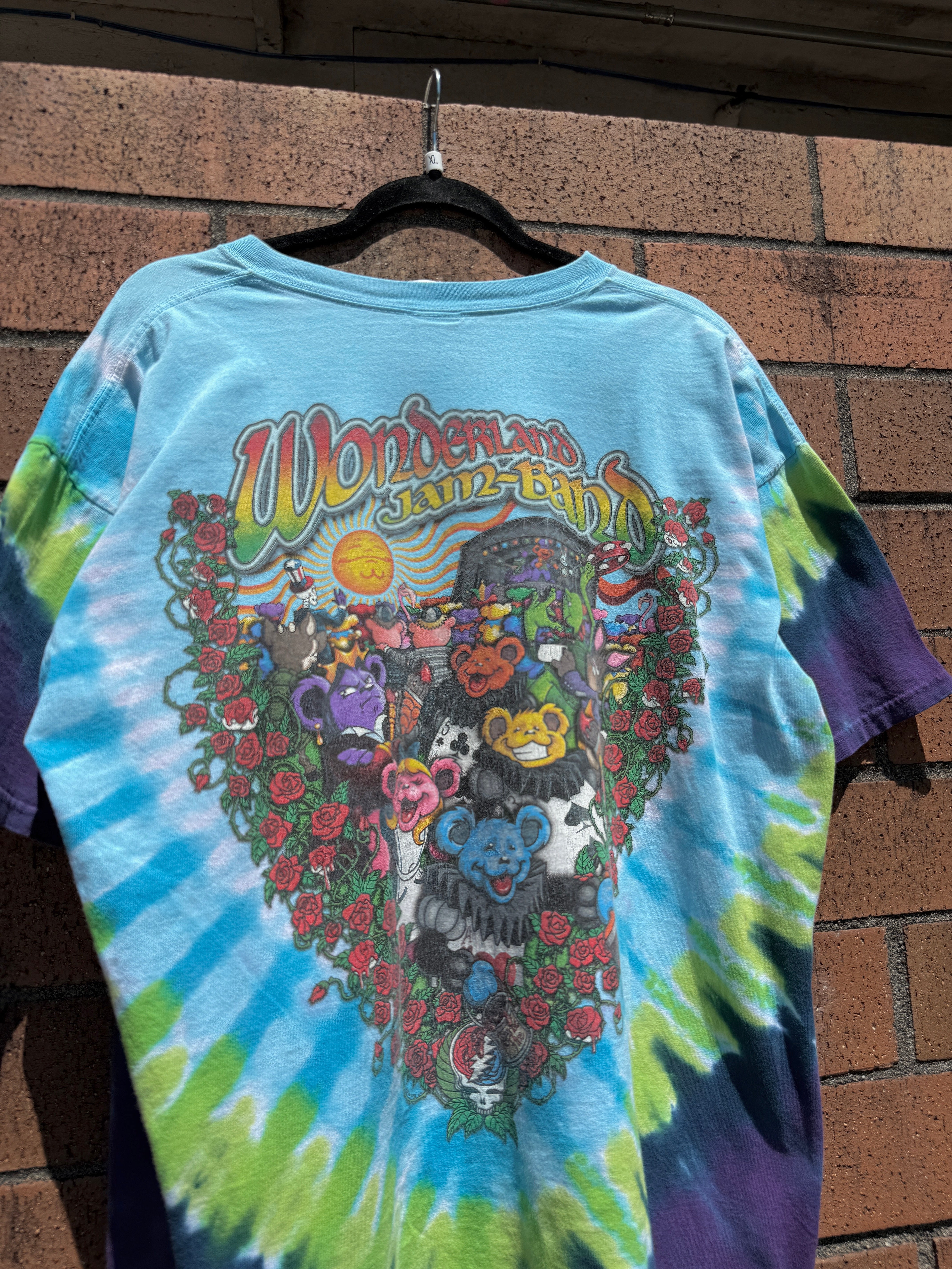 2006 Grateful Dead Wonderland Jam Band Tie Dye Tee Size XL