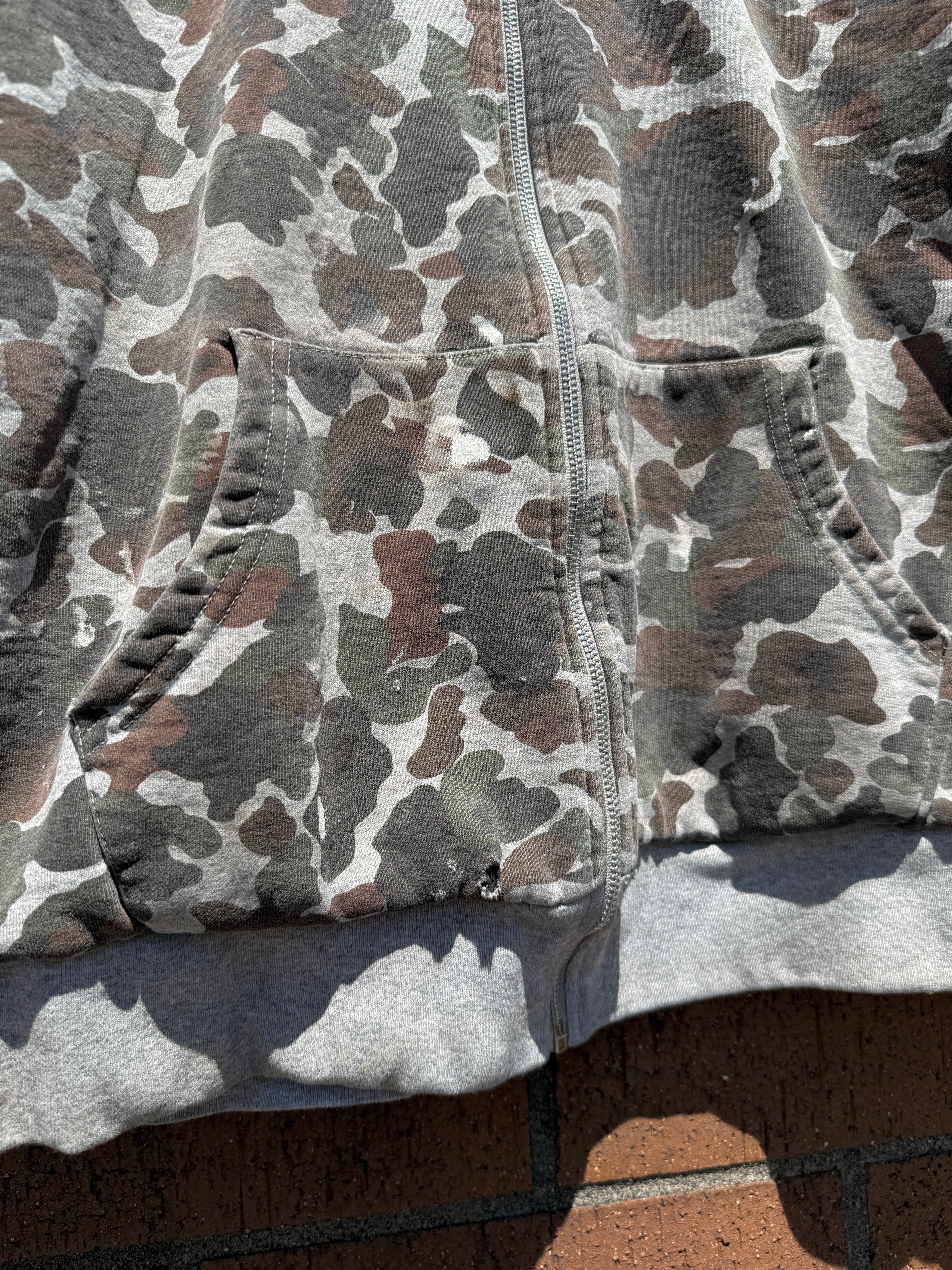 Supreme Arc Logo Thermal Zip Up Hoodie Camo FW12 Size XL