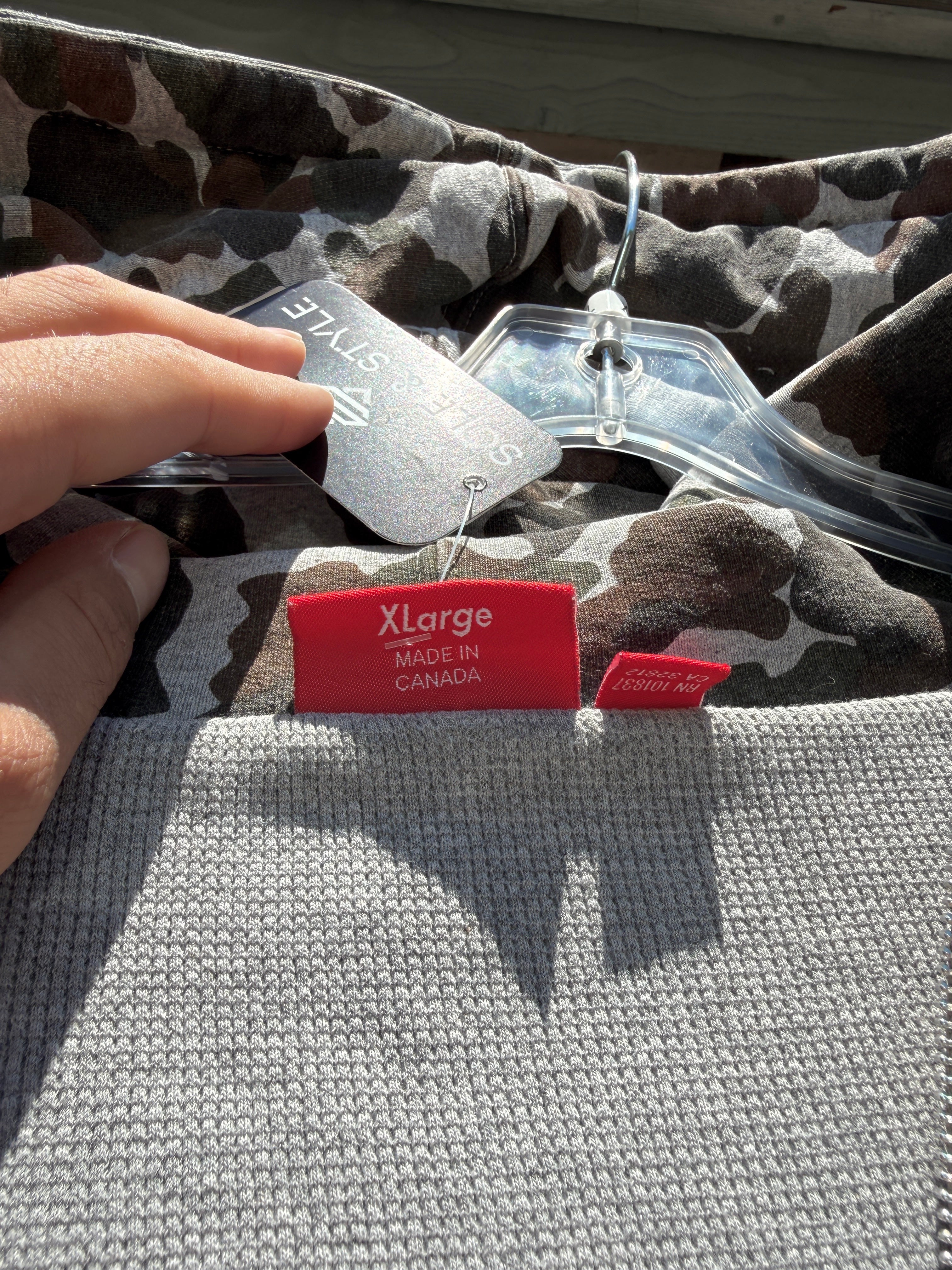 Supreme Arc Logo Thermal Zip Up Hoodie Camo FW12 Size XL