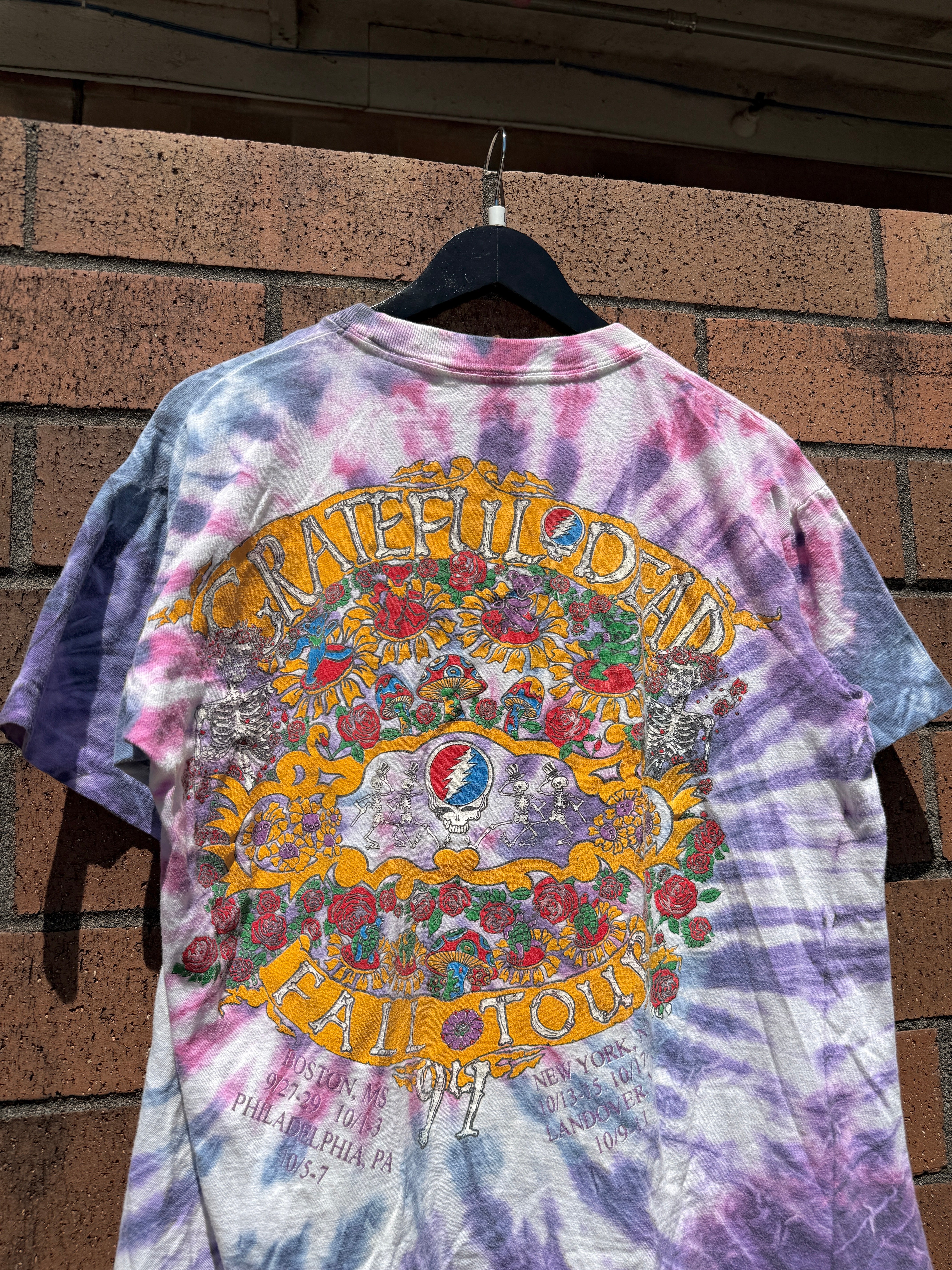 1994 Grateful Dead Fall Tour Tie Dye Tee Size L