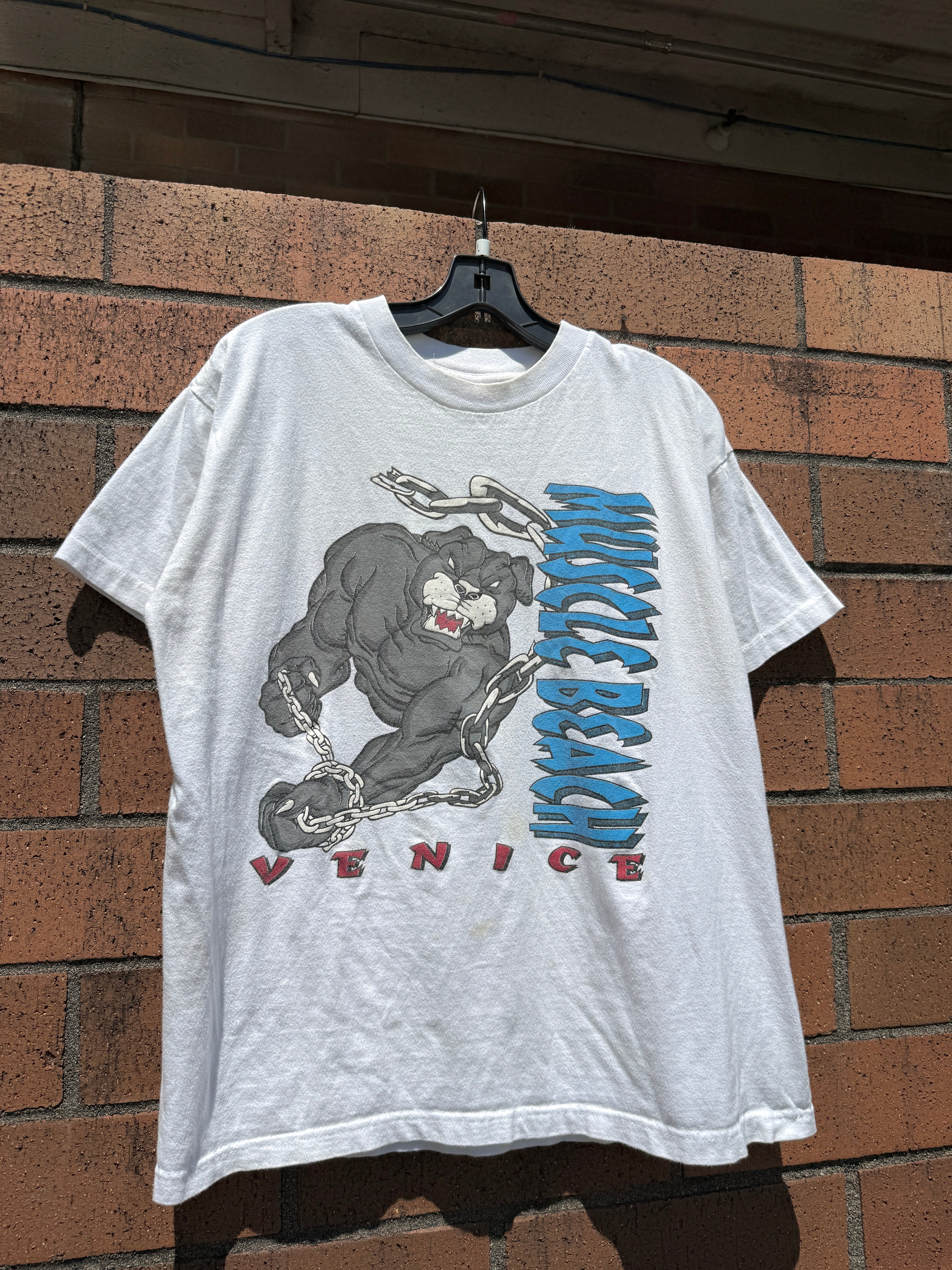 90s Muscle Beach Venice Tuf Threads Tee Size L