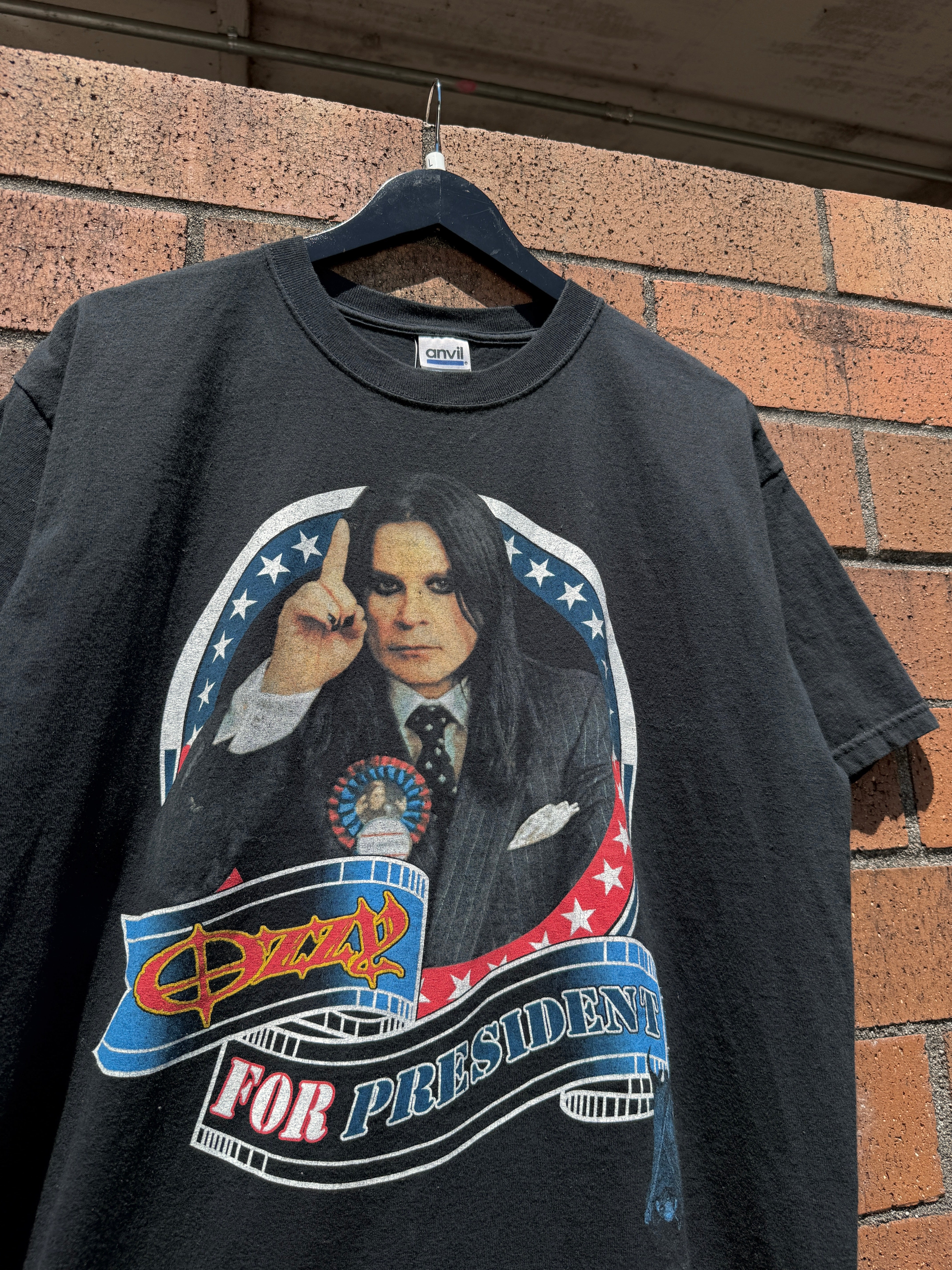 2004 Ozzfest Ozzy for President Tee Size L