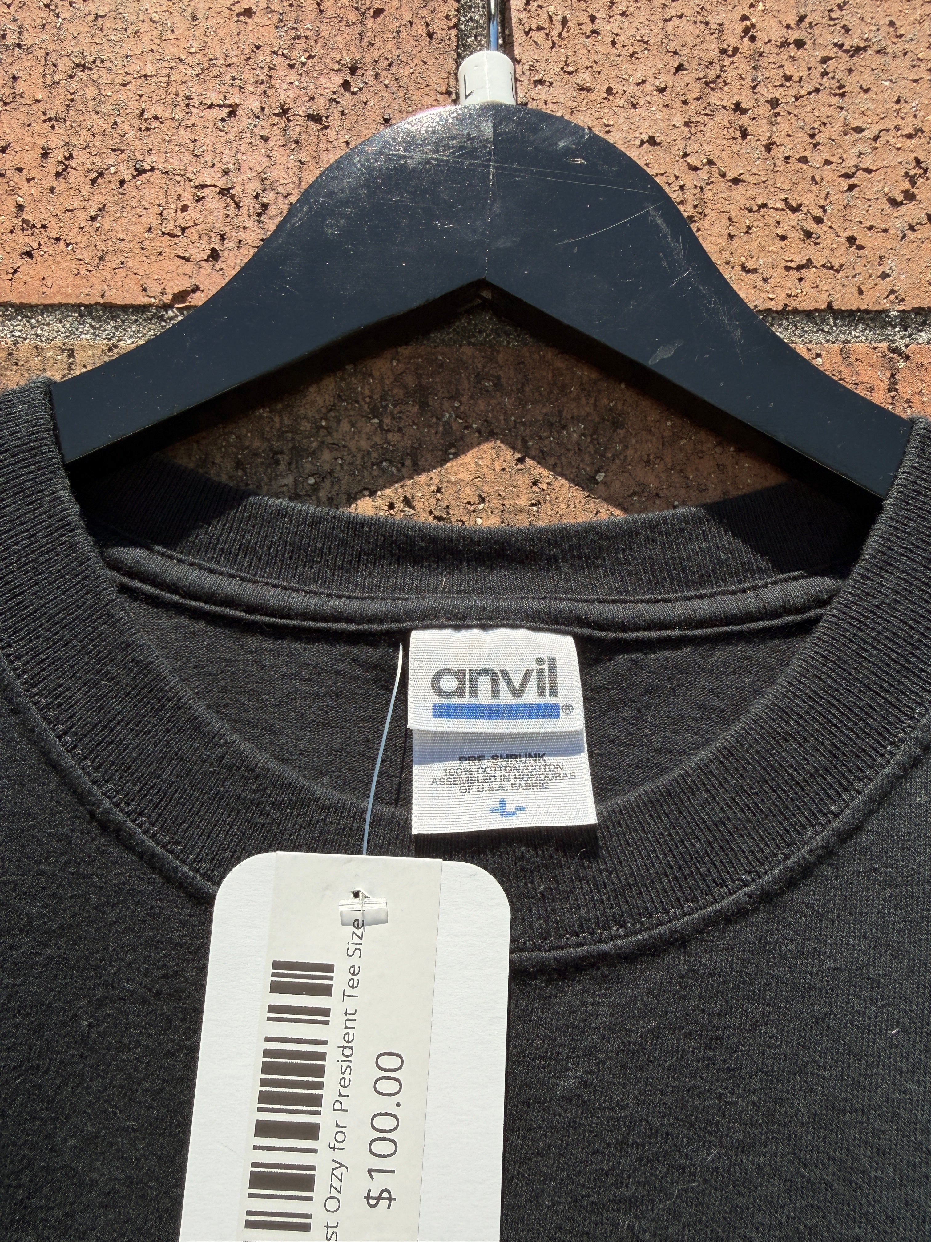2004 Ozzfest Ozzy for President Tee Size L