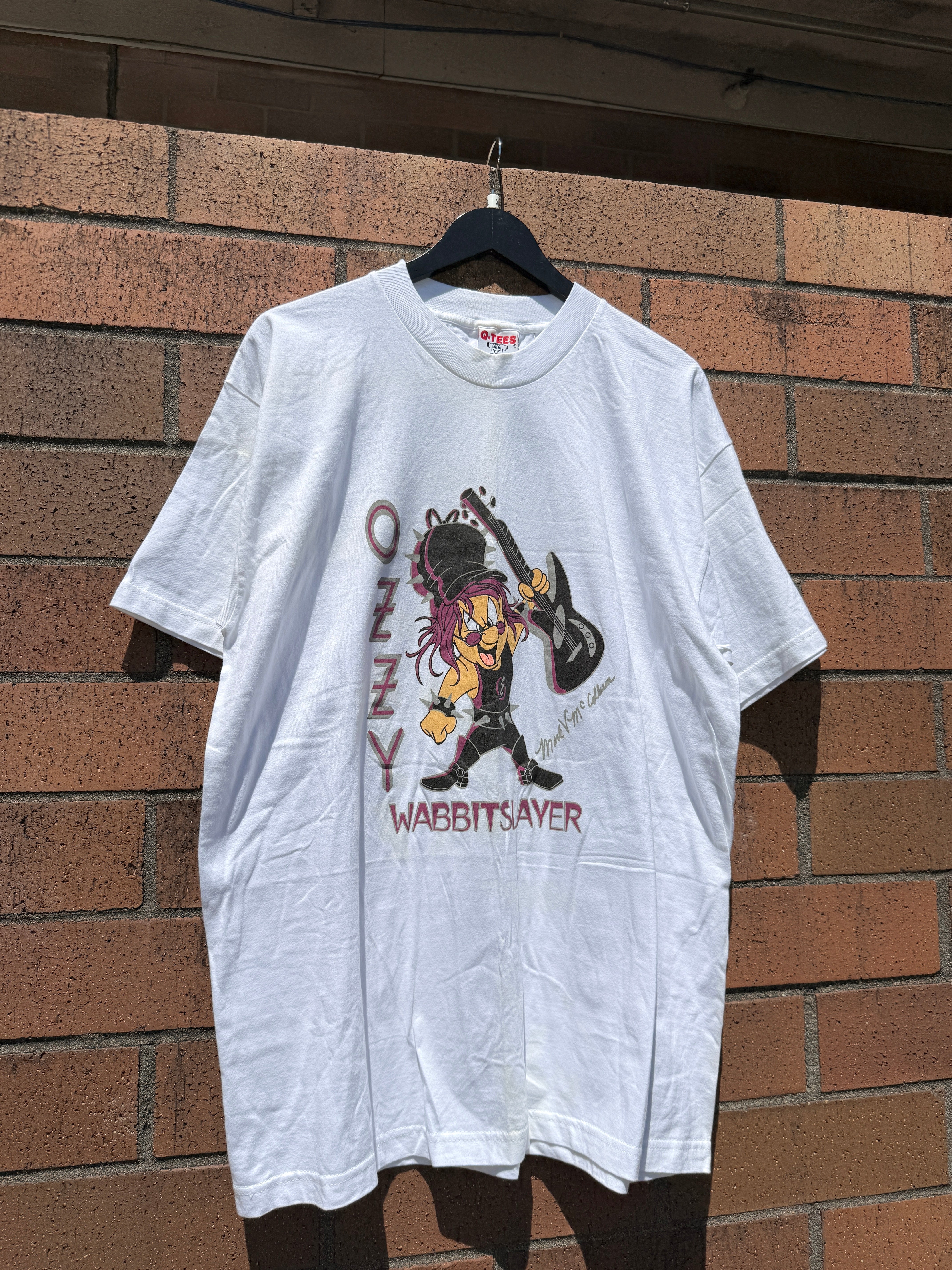 90s Wabbit Slayer Ozzy Osbourne Elmer Fudd Tee Size XL