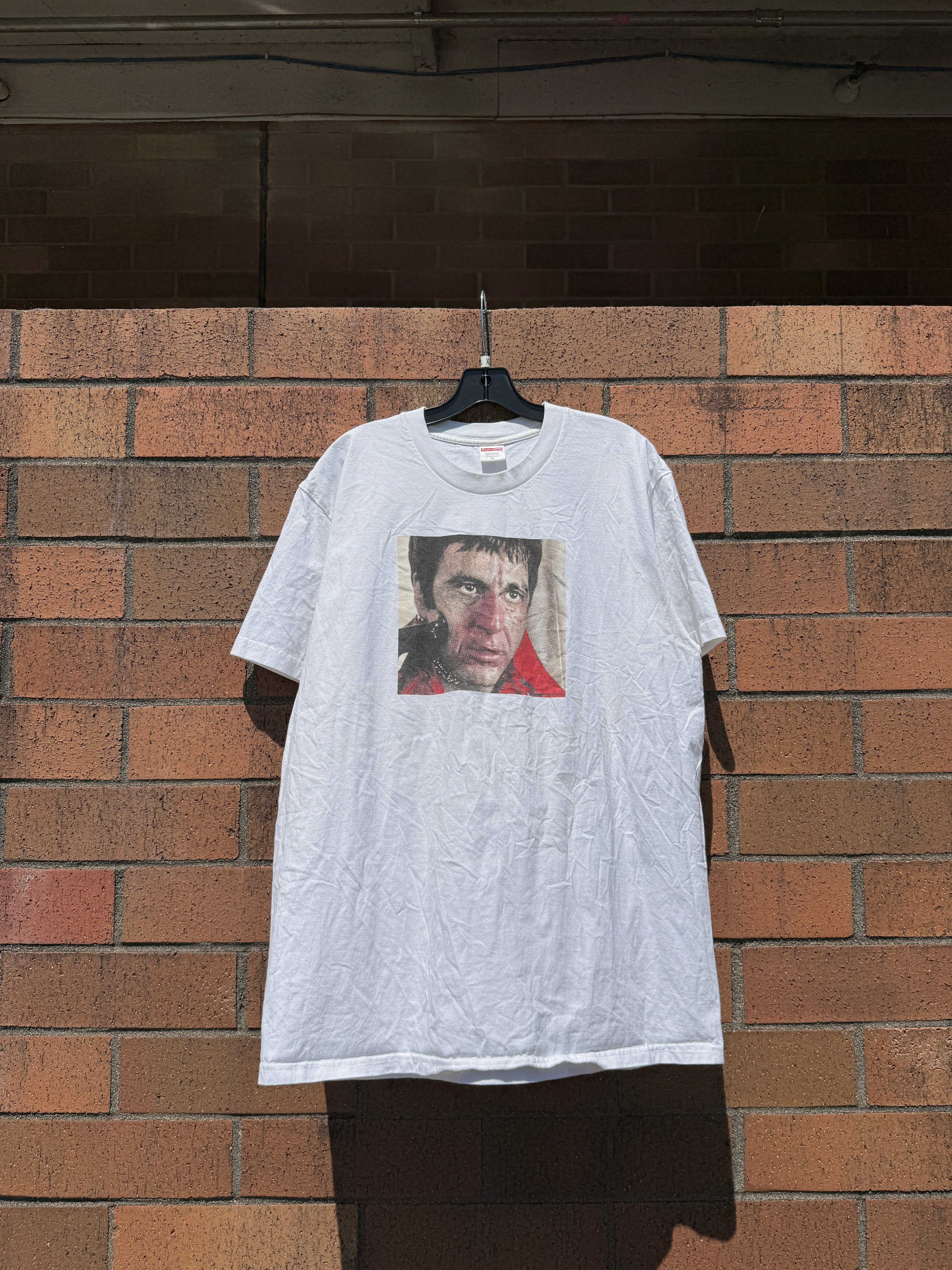 Supreme Scarface Shower Tee White FW17 Size XL