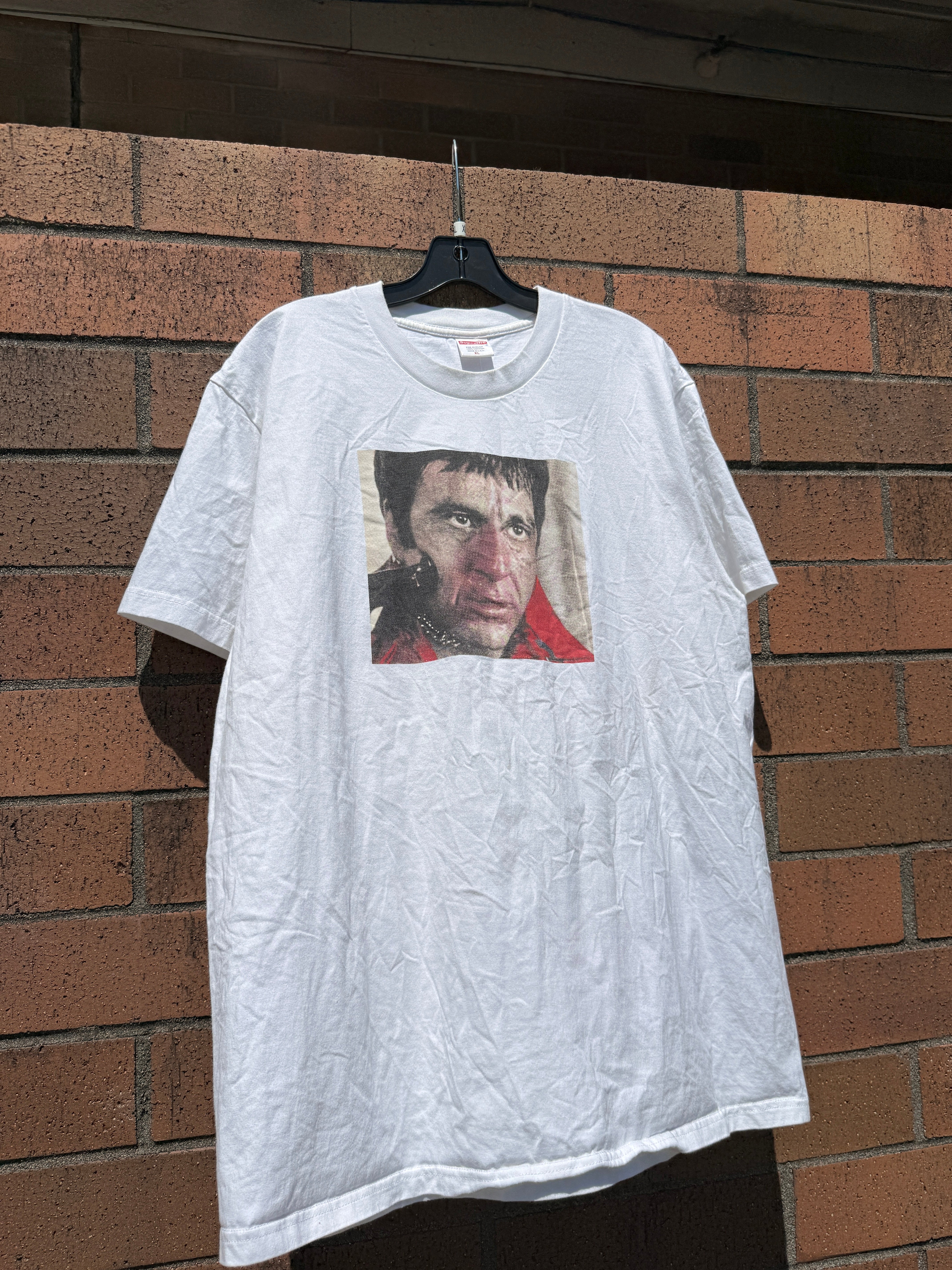 Supreme Scarface Shower Tee White FW17 Size XL