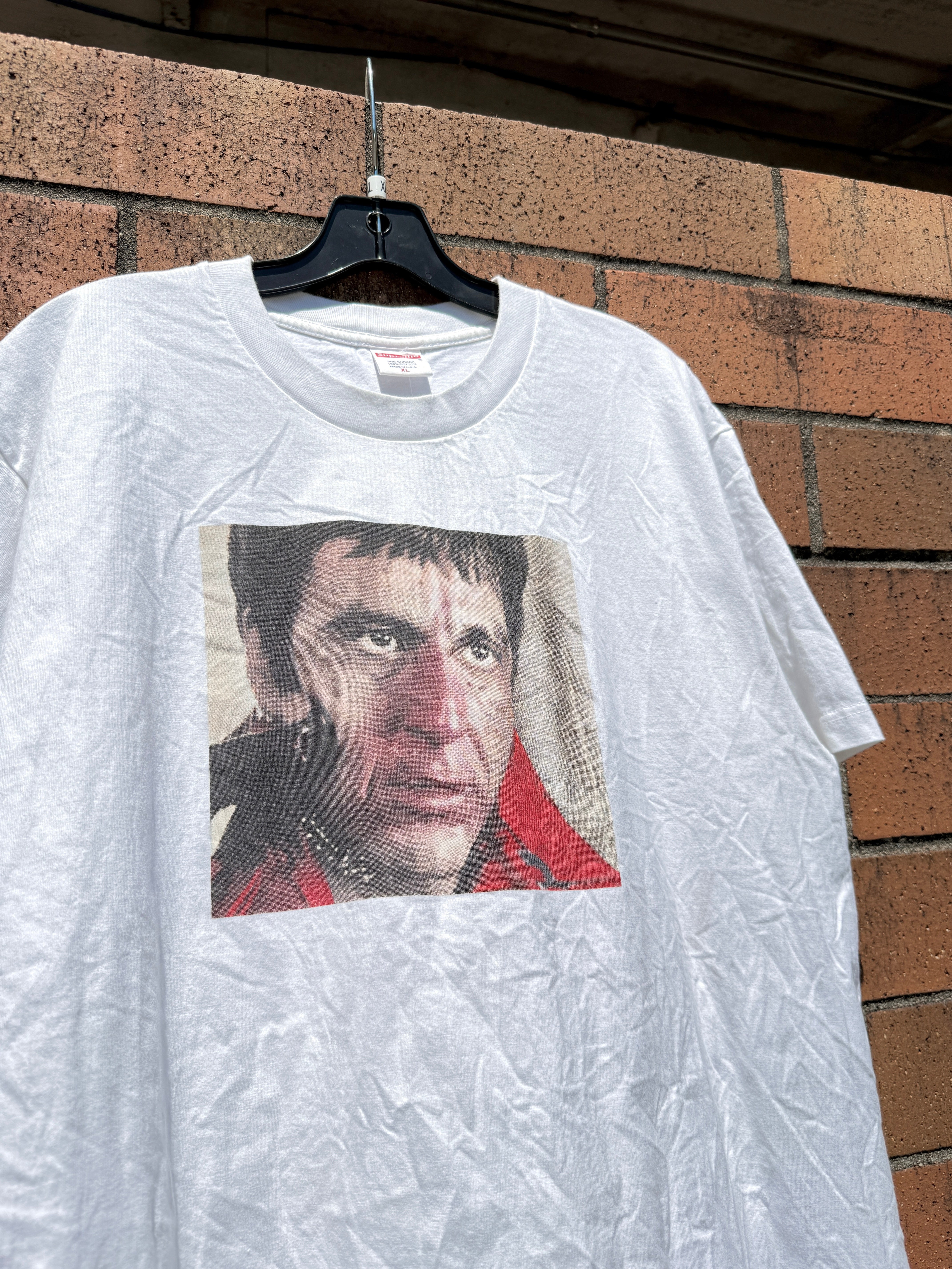Supreme Scarface Shower Tee White FW17 Size XL