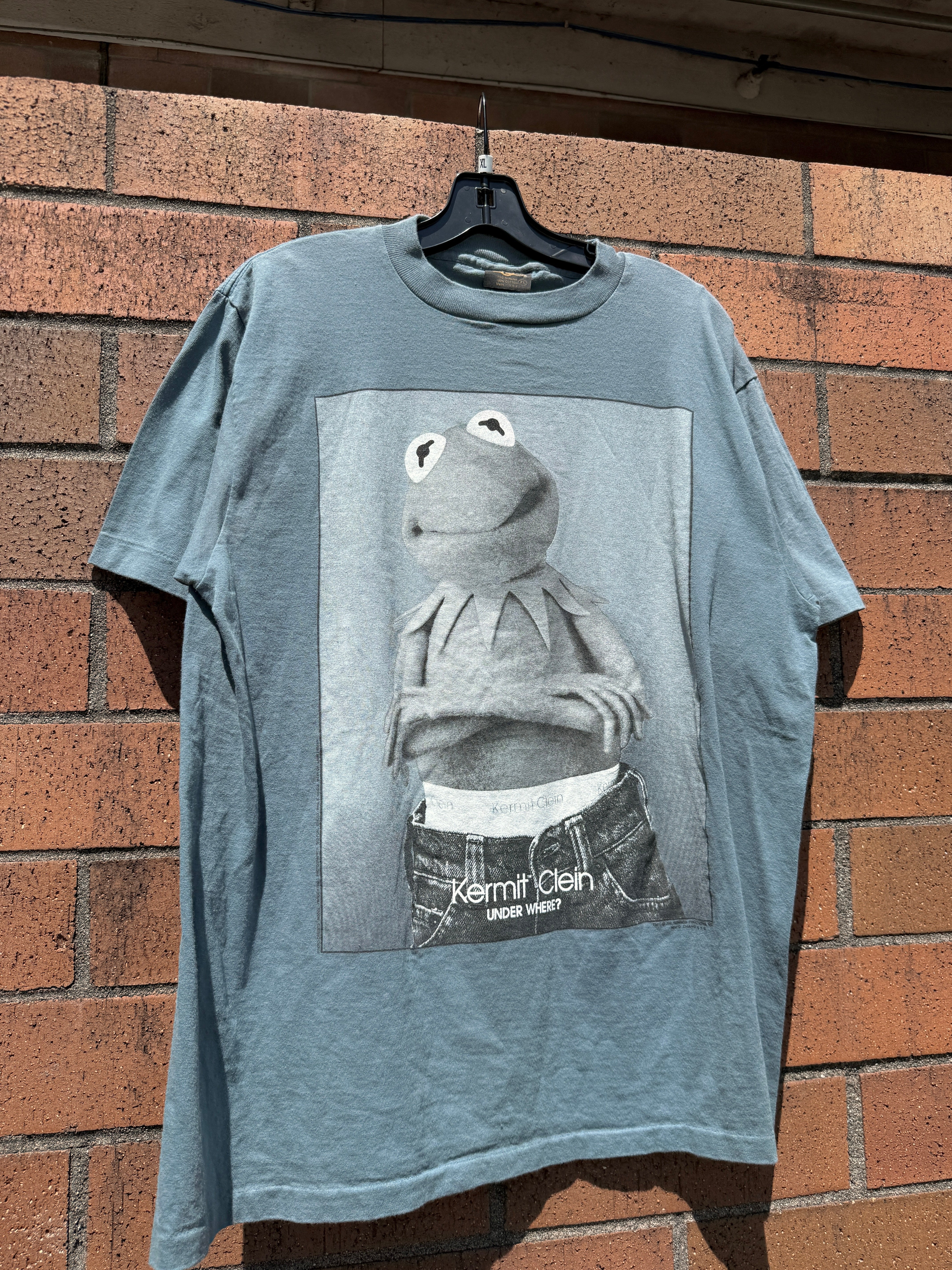 90s Kermit Calvin Klein Changes Tee Size XL