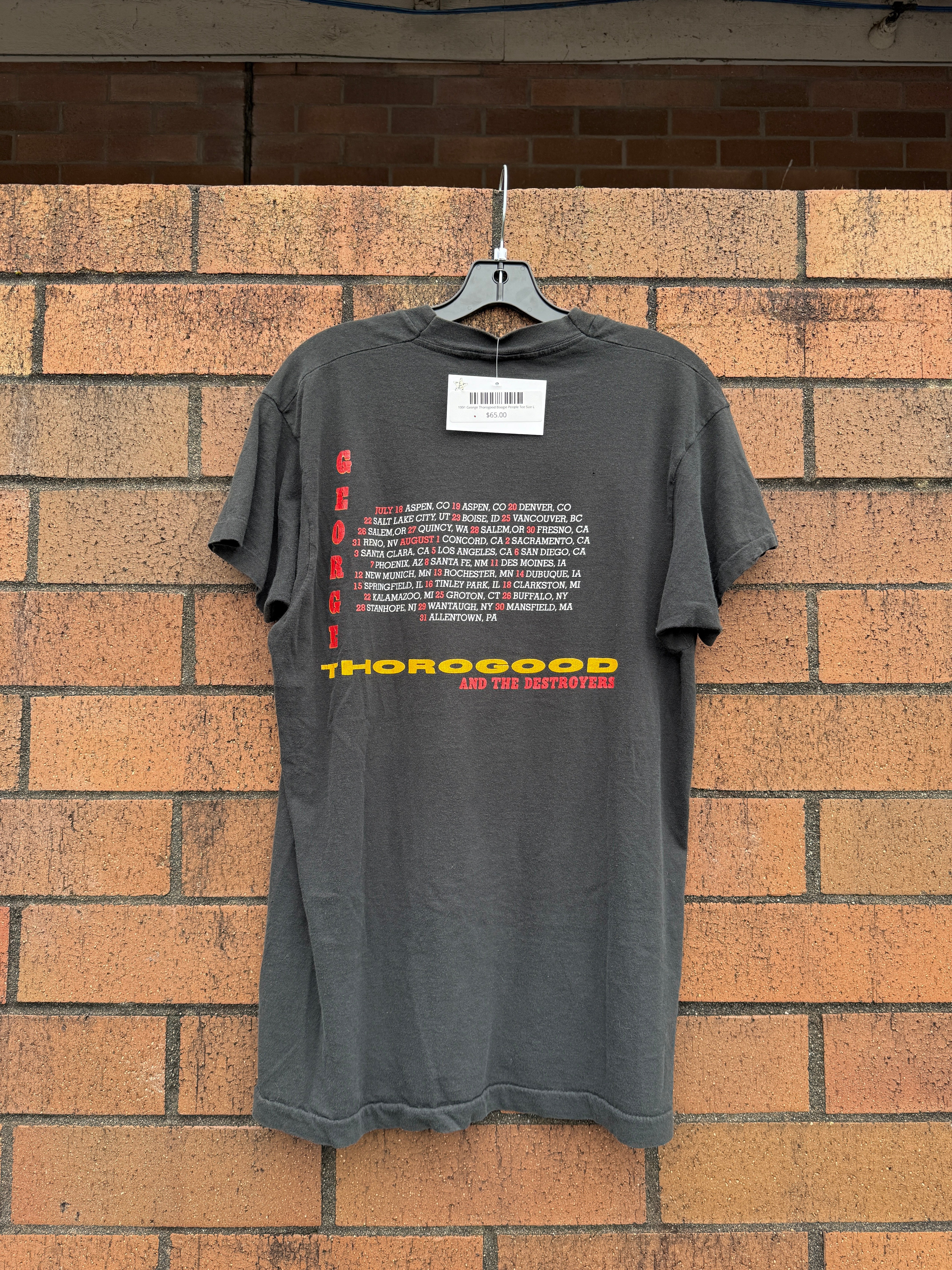 1991 George Thorogood Boogie People Tee Size L