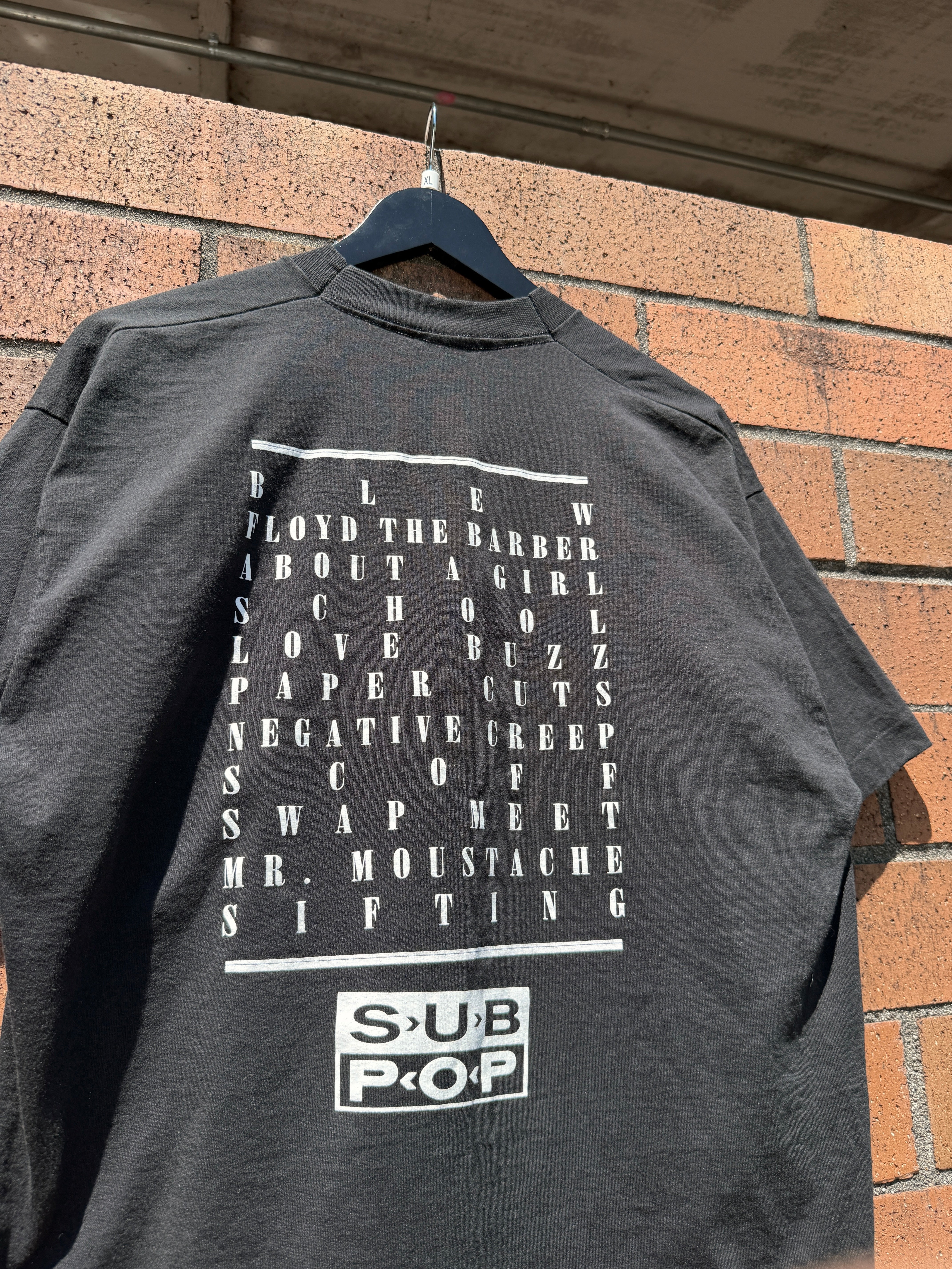 90s Nirvana Bleach Sub Pop Records Tee Size XL