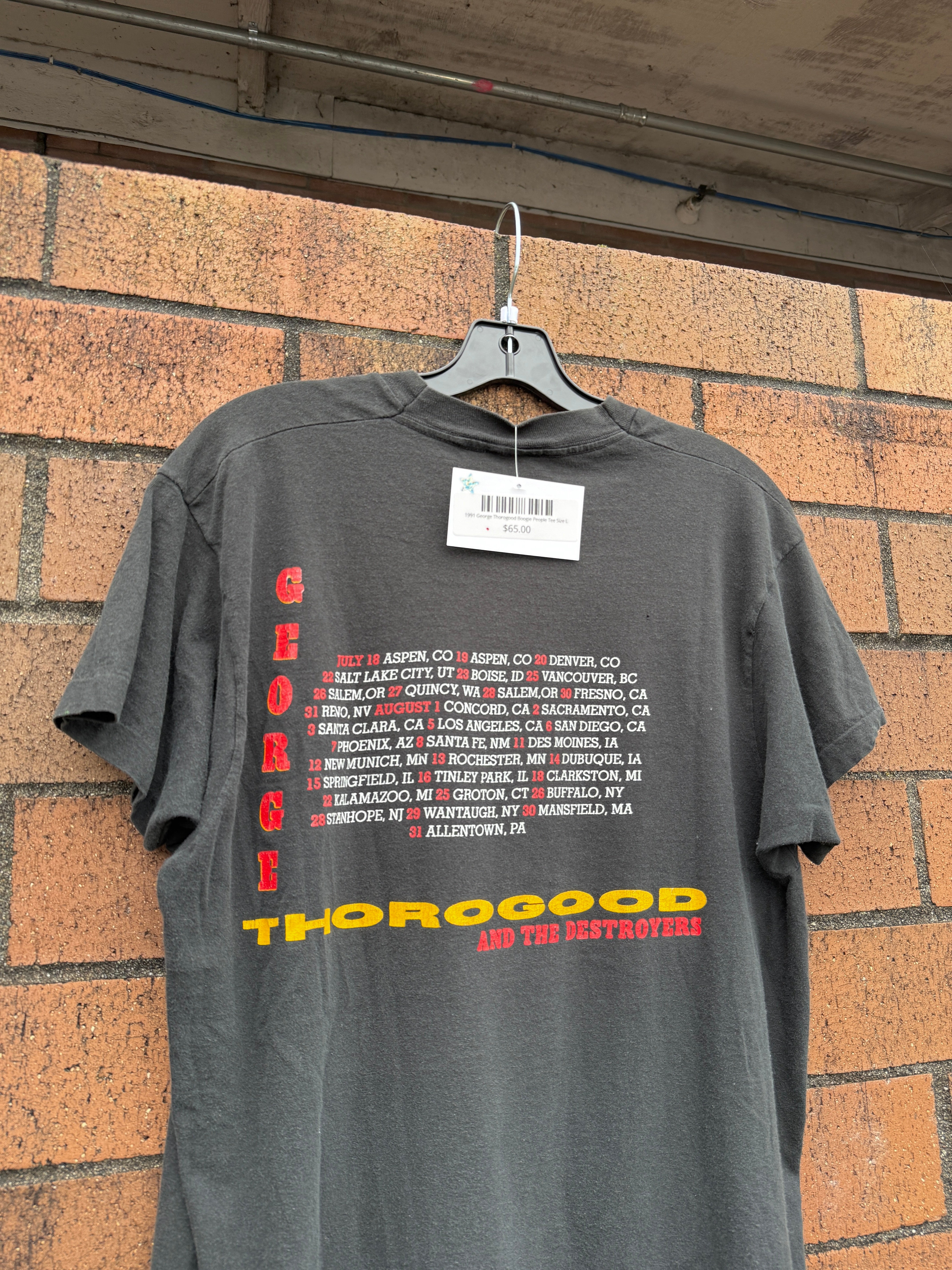 1991 George Thorogood Boogie People Tee Size L