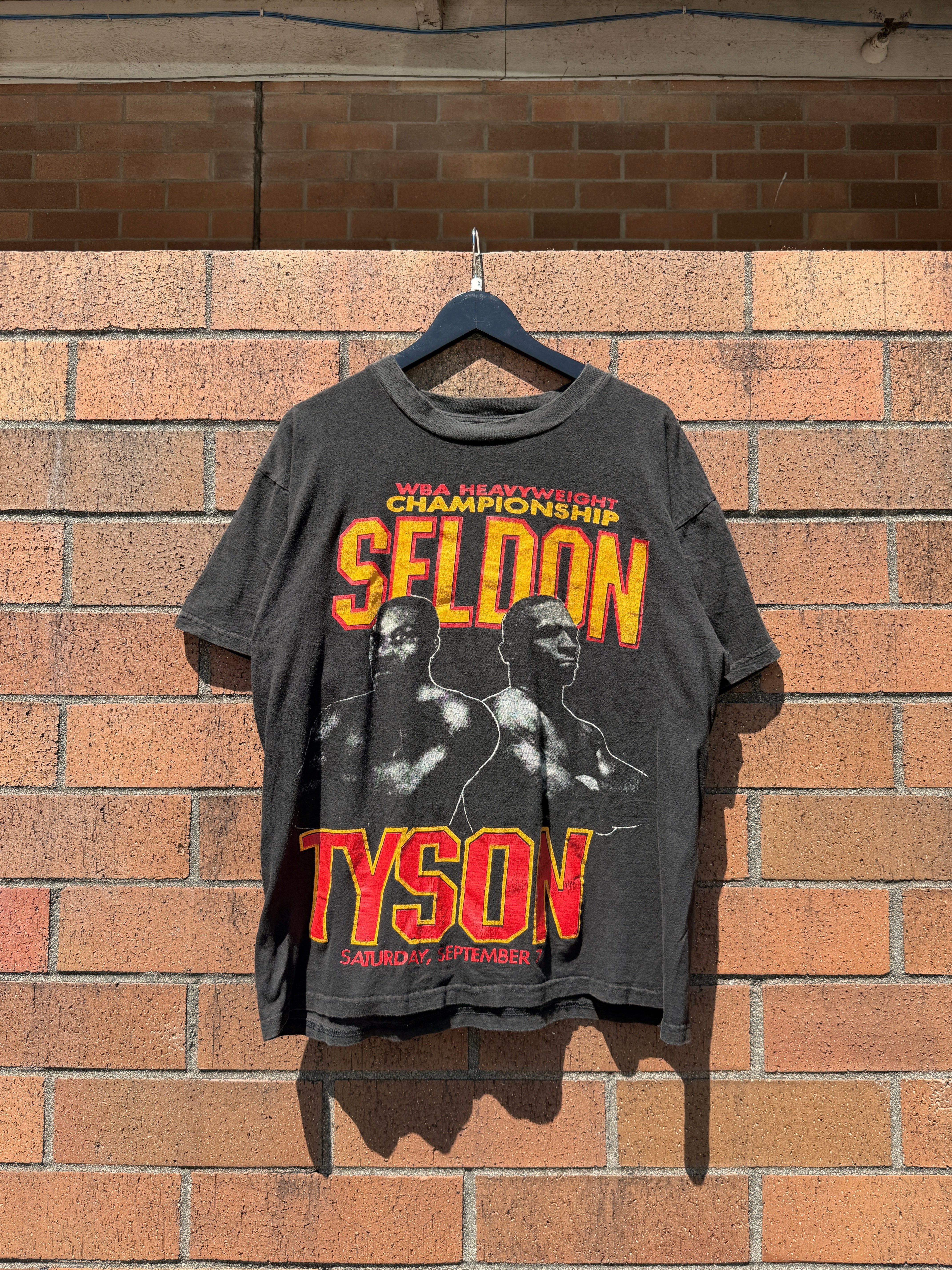1996 Tyson vs Seldon WBA Championship Boxing Tee Size XL