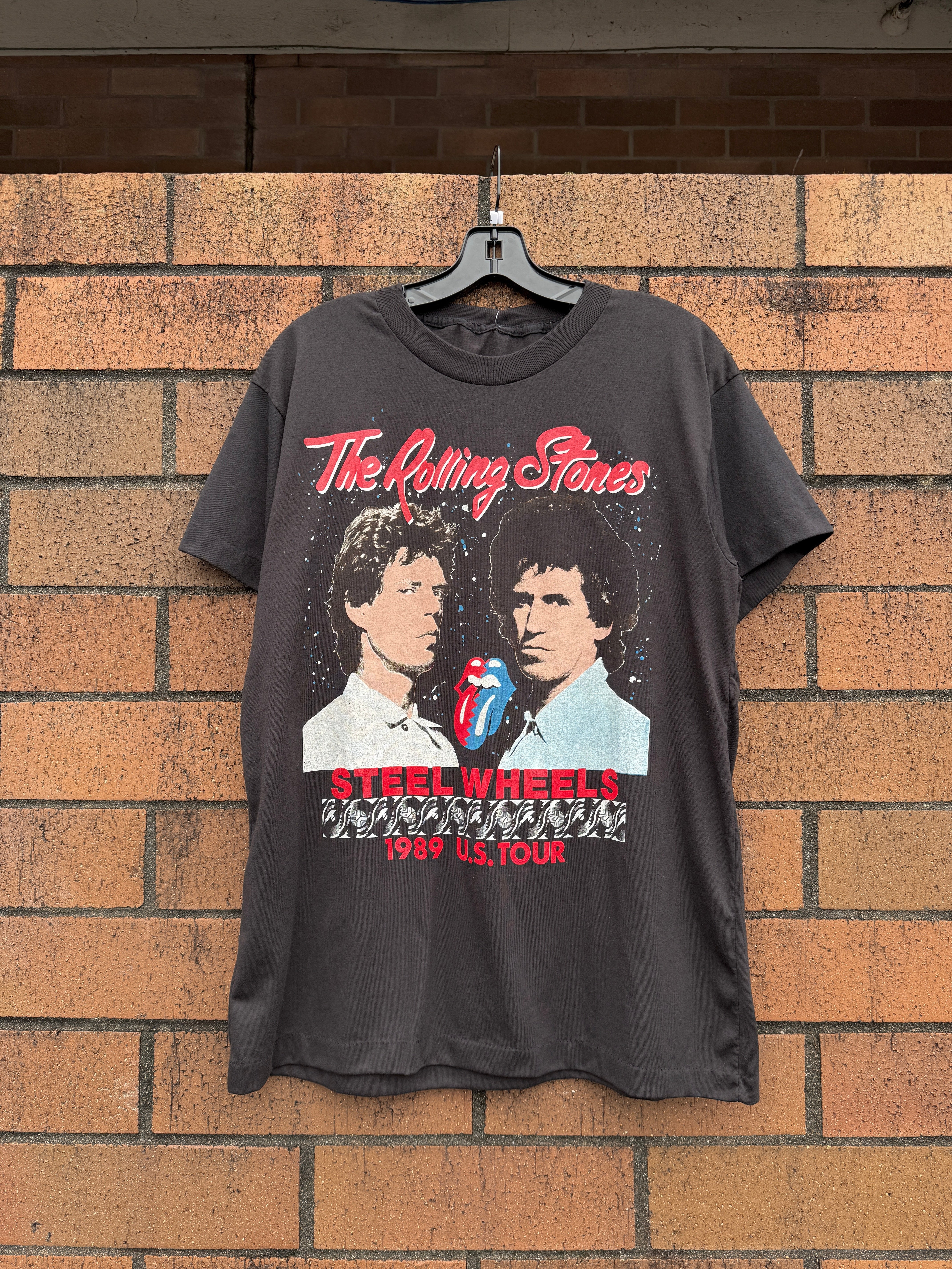 1989 The Rolling Stones Steel Wheel Tour Tee Size L