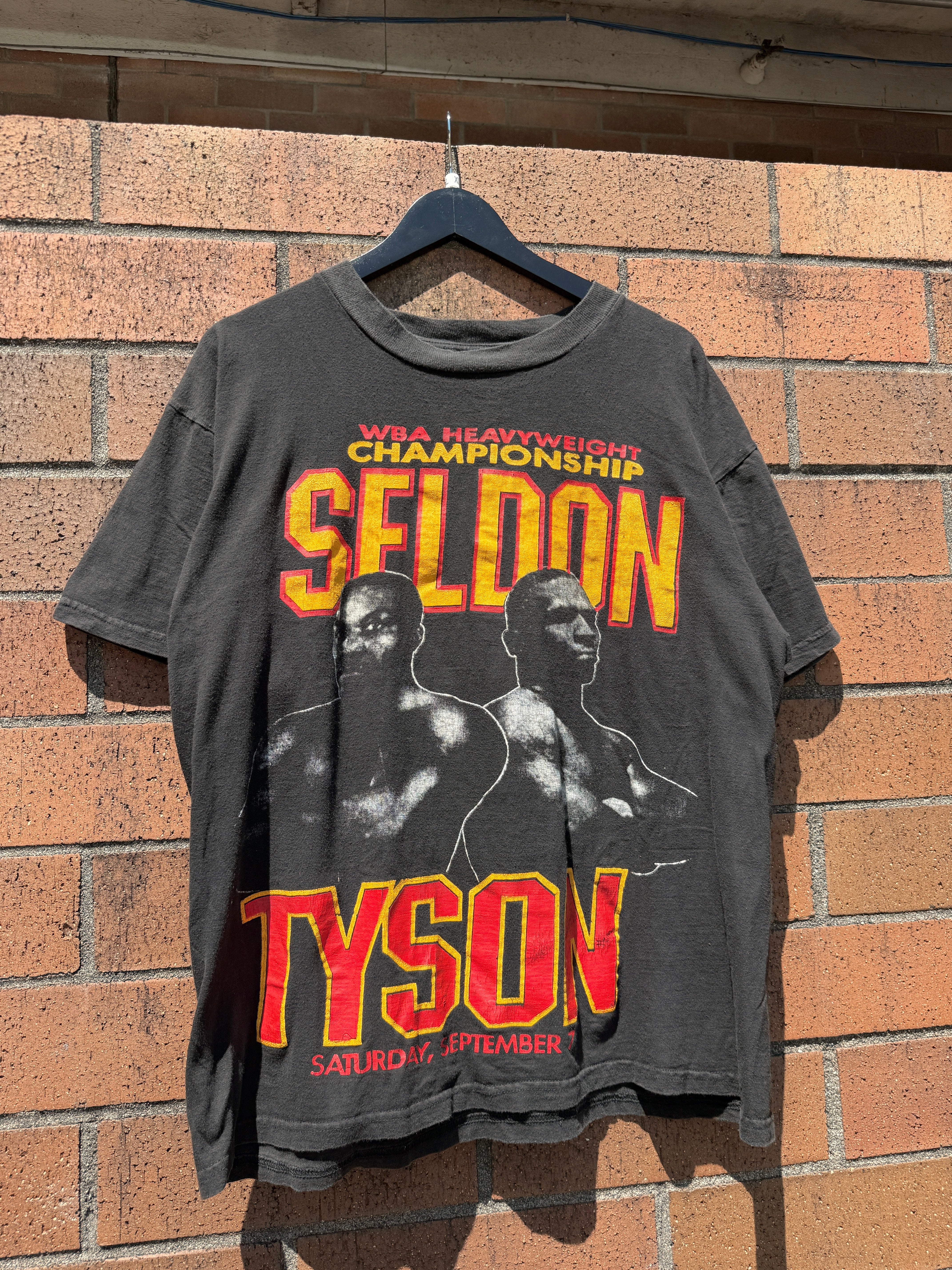 1996 Tyson vs Seldon WBA Championship Boxing Tee Size XL