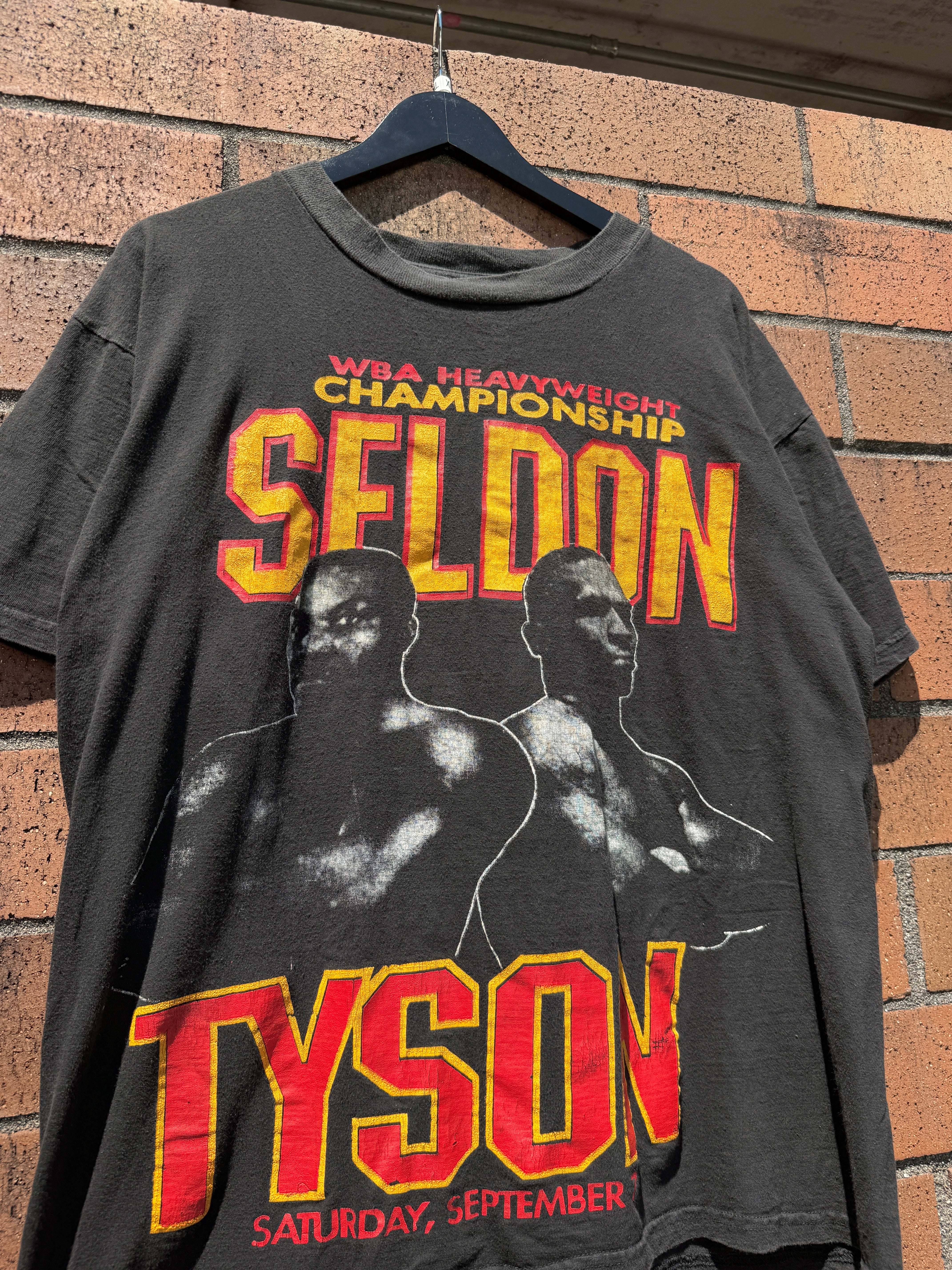 1996 Tyson vs Seldon WBA Championship Boxing Tee Size XL