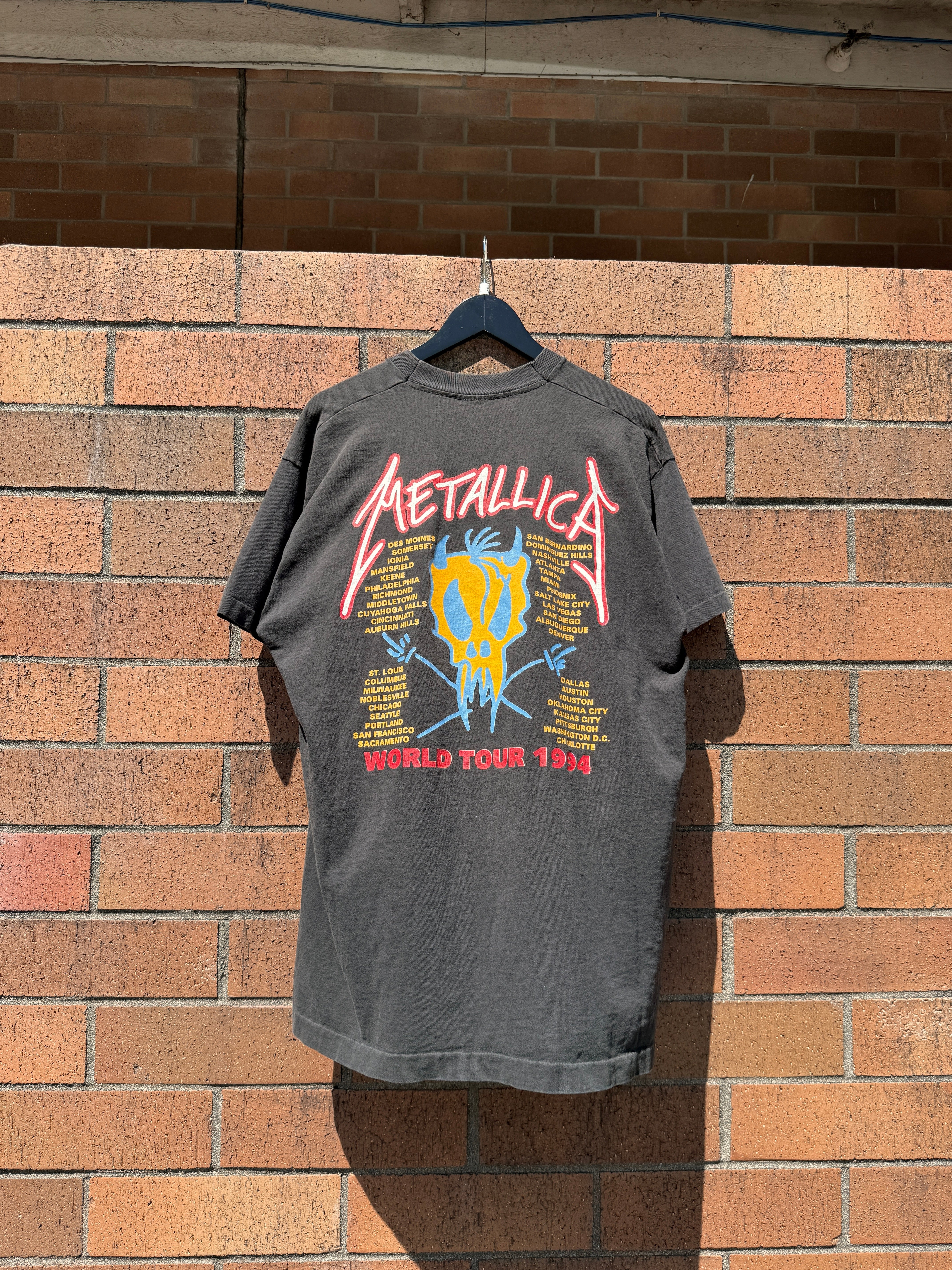 1994 Metallica World Tour Tee Size XL