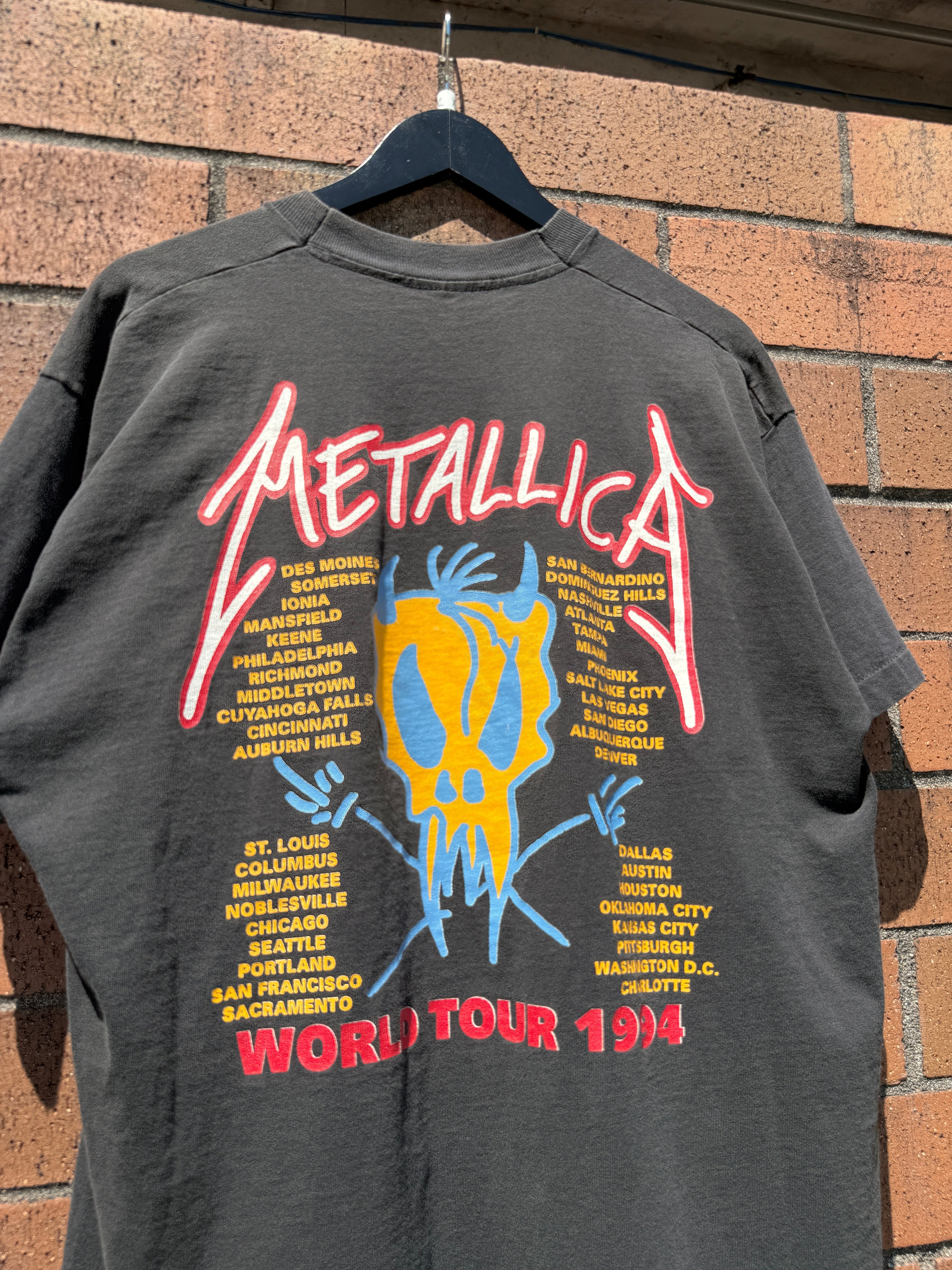1994 Metallica World Tour Tee Size XL