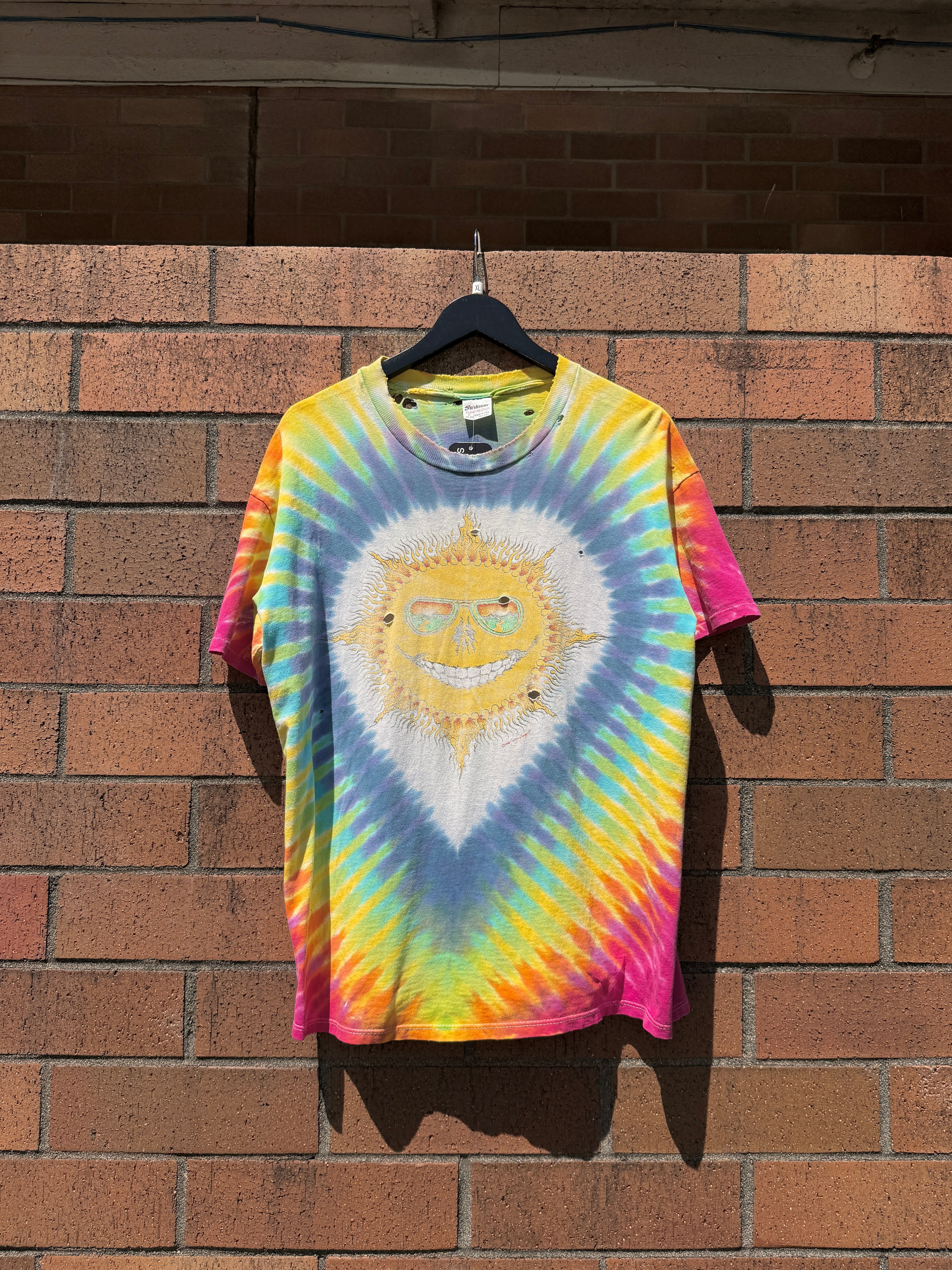 90s Jerry Jasper Sun & Moon Tie Dye Tee Size XL