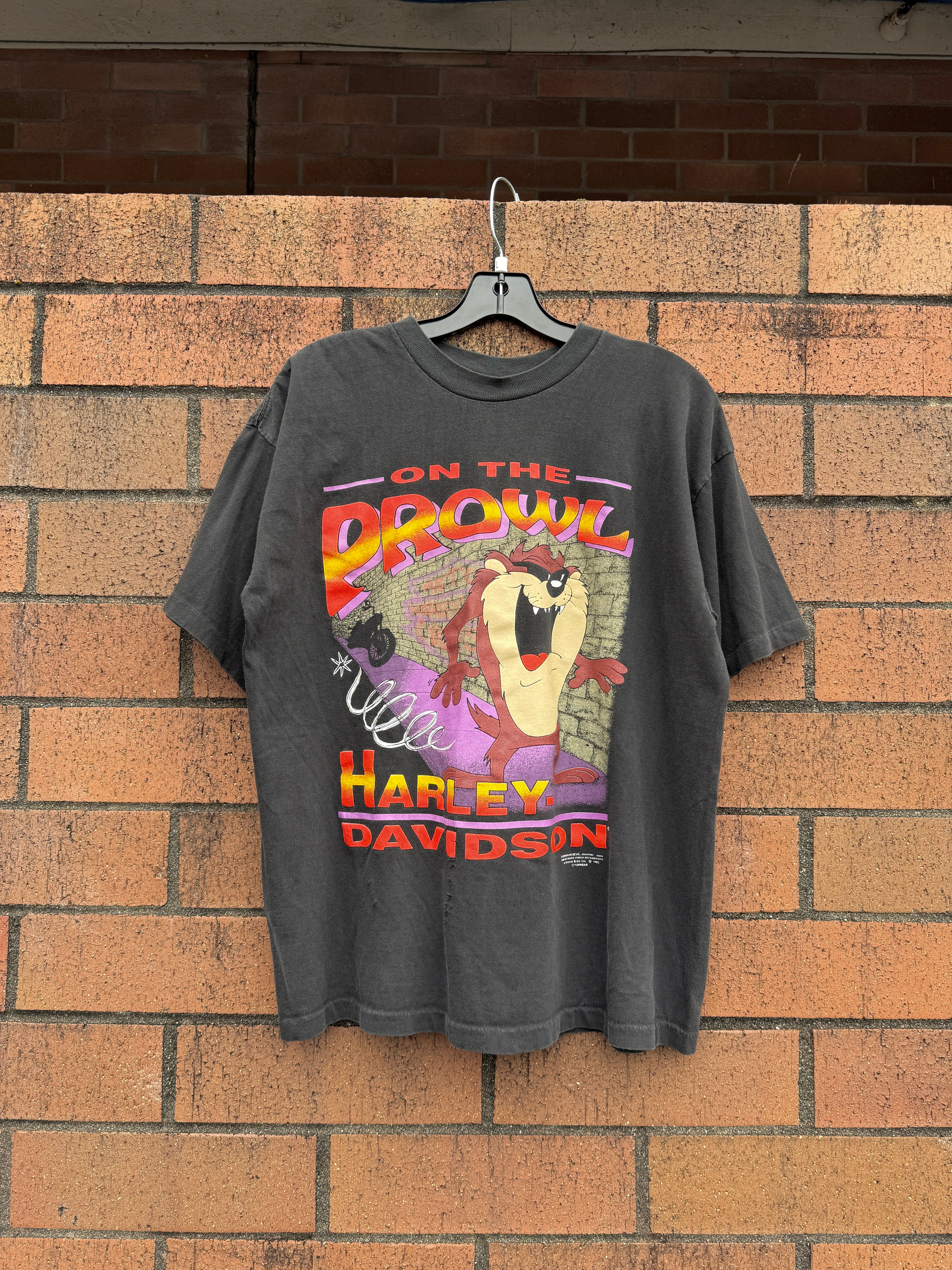 1992 Harley Davidson Taz On the Prowl Tee Size L