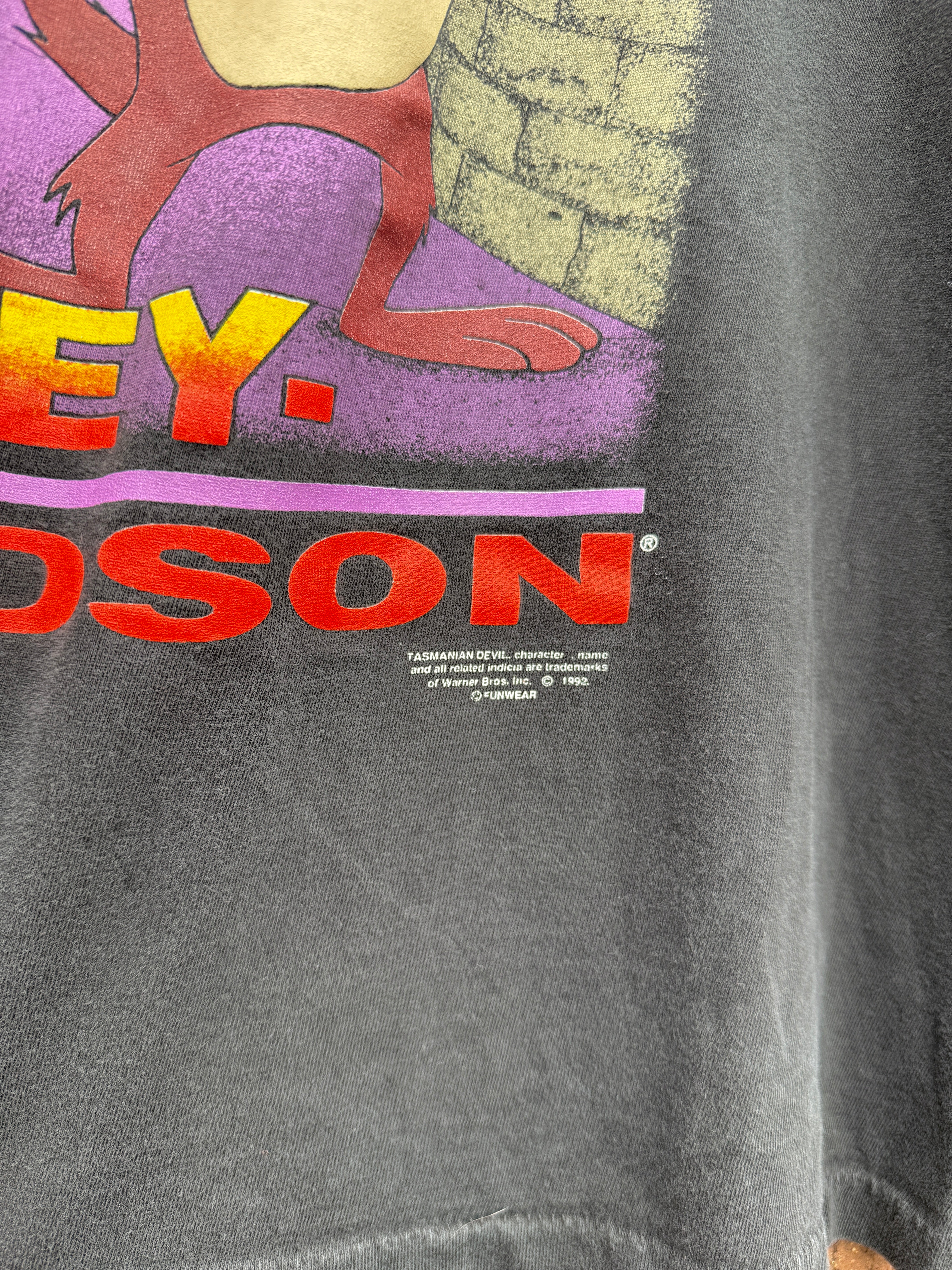 1992 Harley Davidson Taz On the Prowl Tee Size L