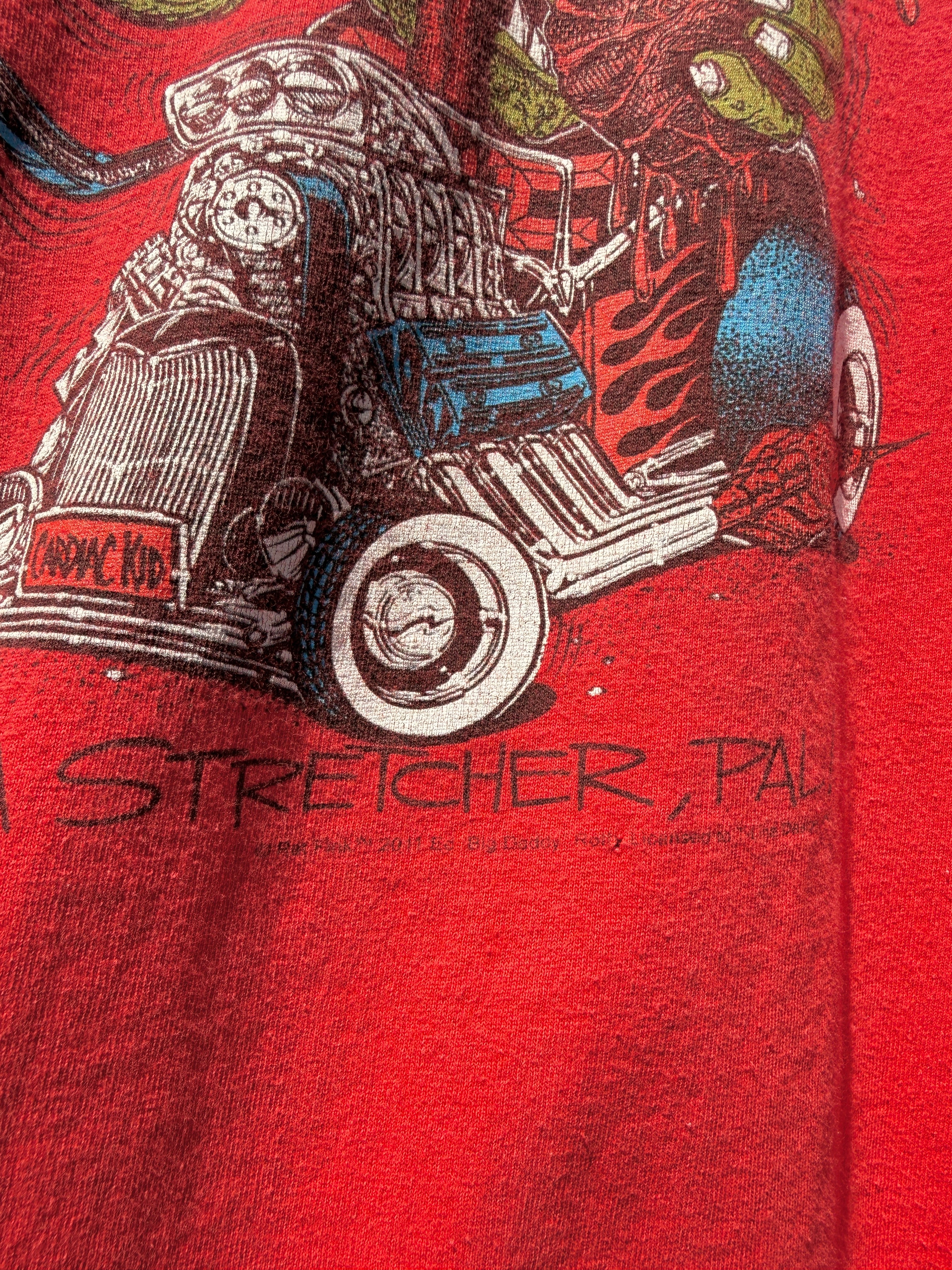 2011 Rat Fink Fords Kick Butt Tee Red Size XL