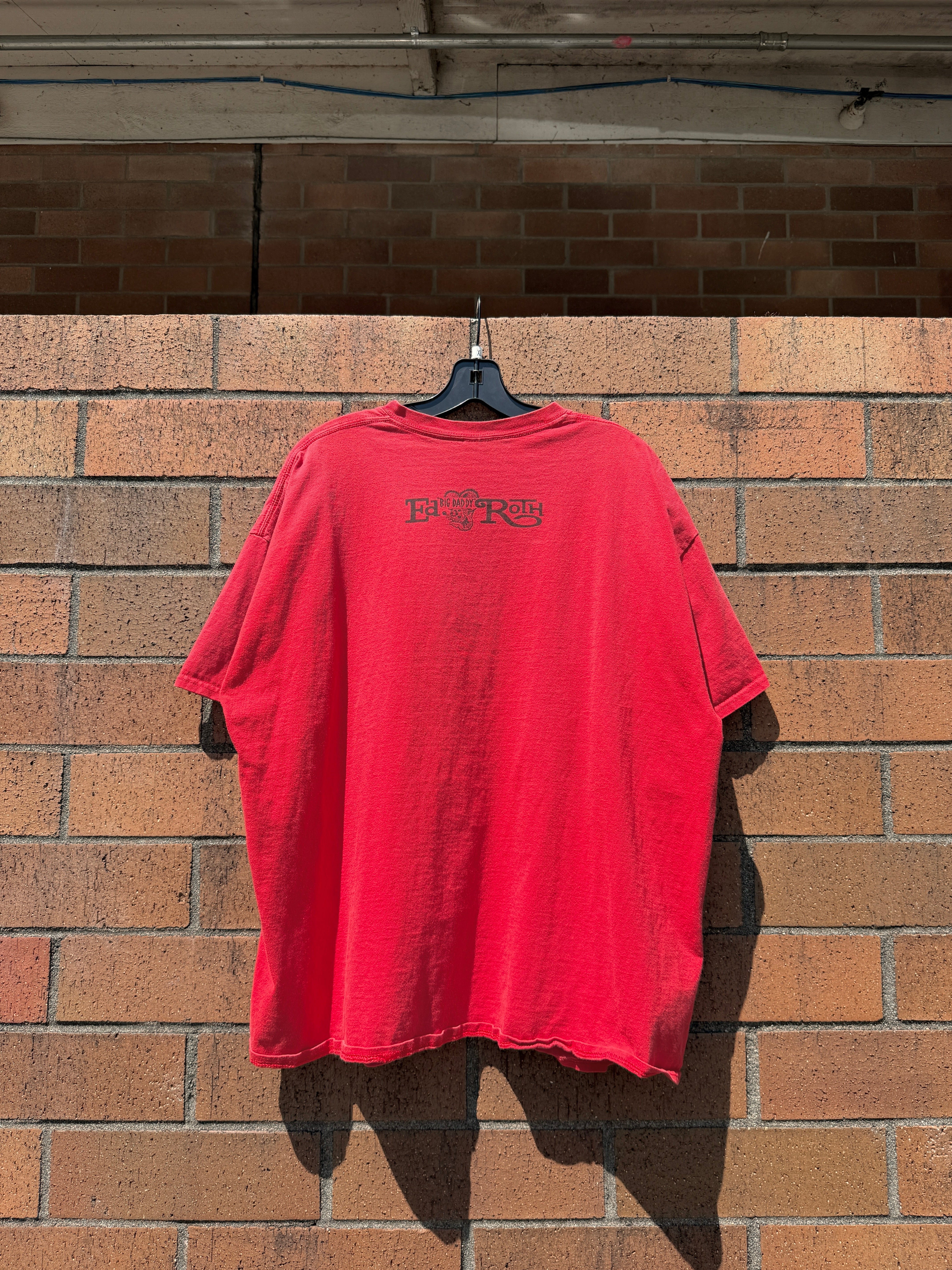2011 Rat Fink Fords Kick Butt Tee Red Size XL