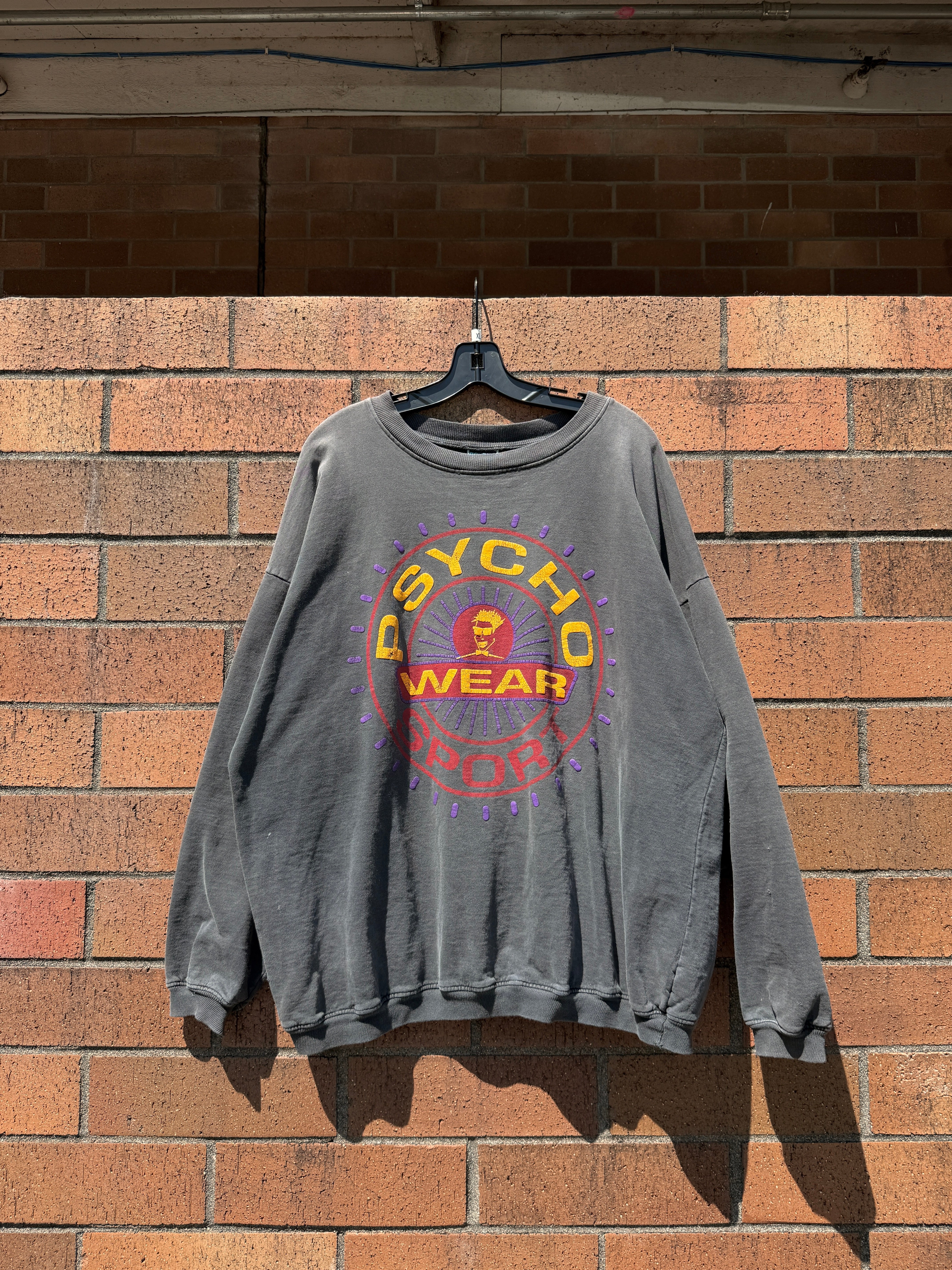 90s Pyscho Wear Sport Faded Crewneck Size XL