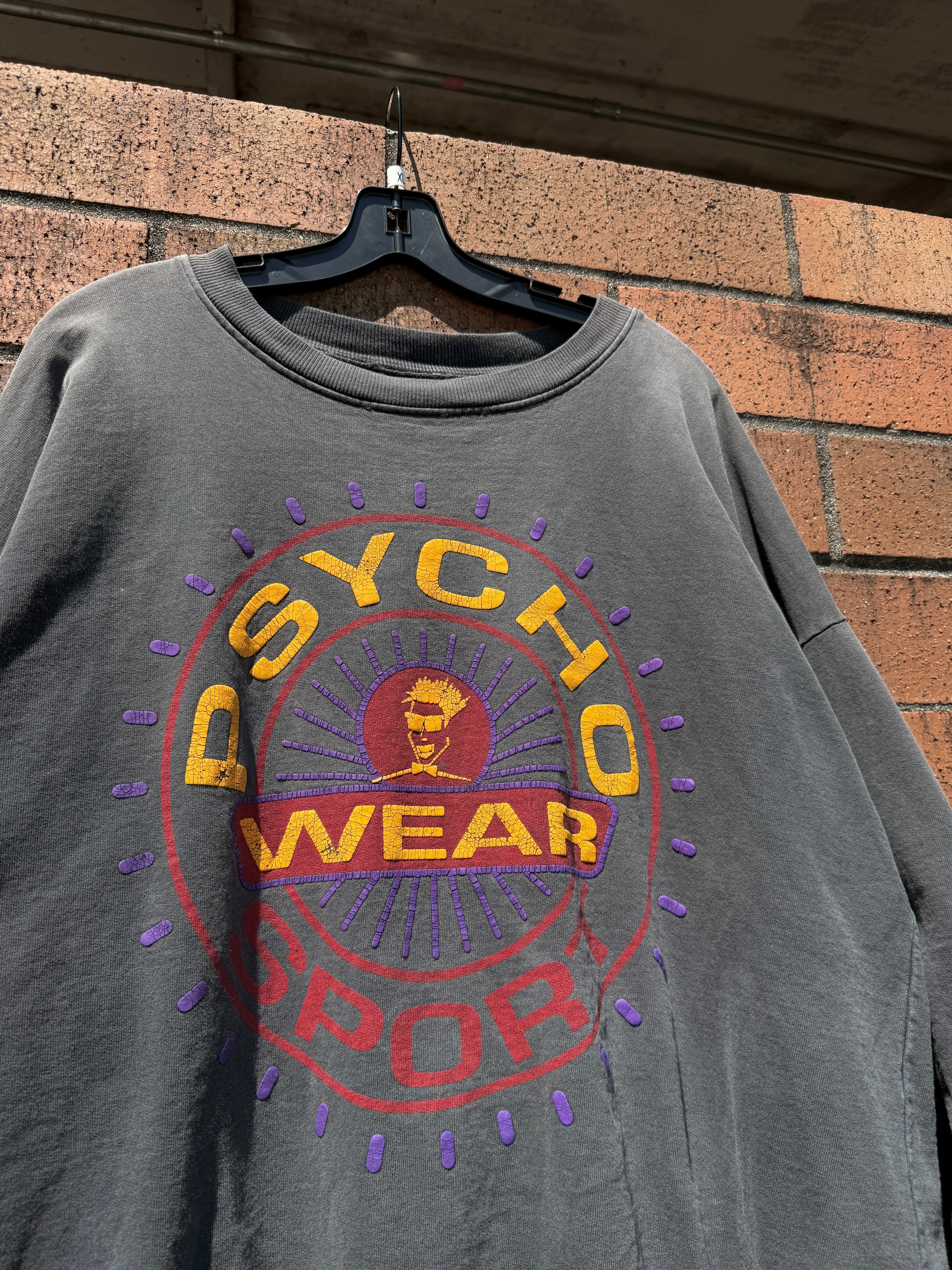 90s Pyscho Wear Sport Faded Crewneck Size XL