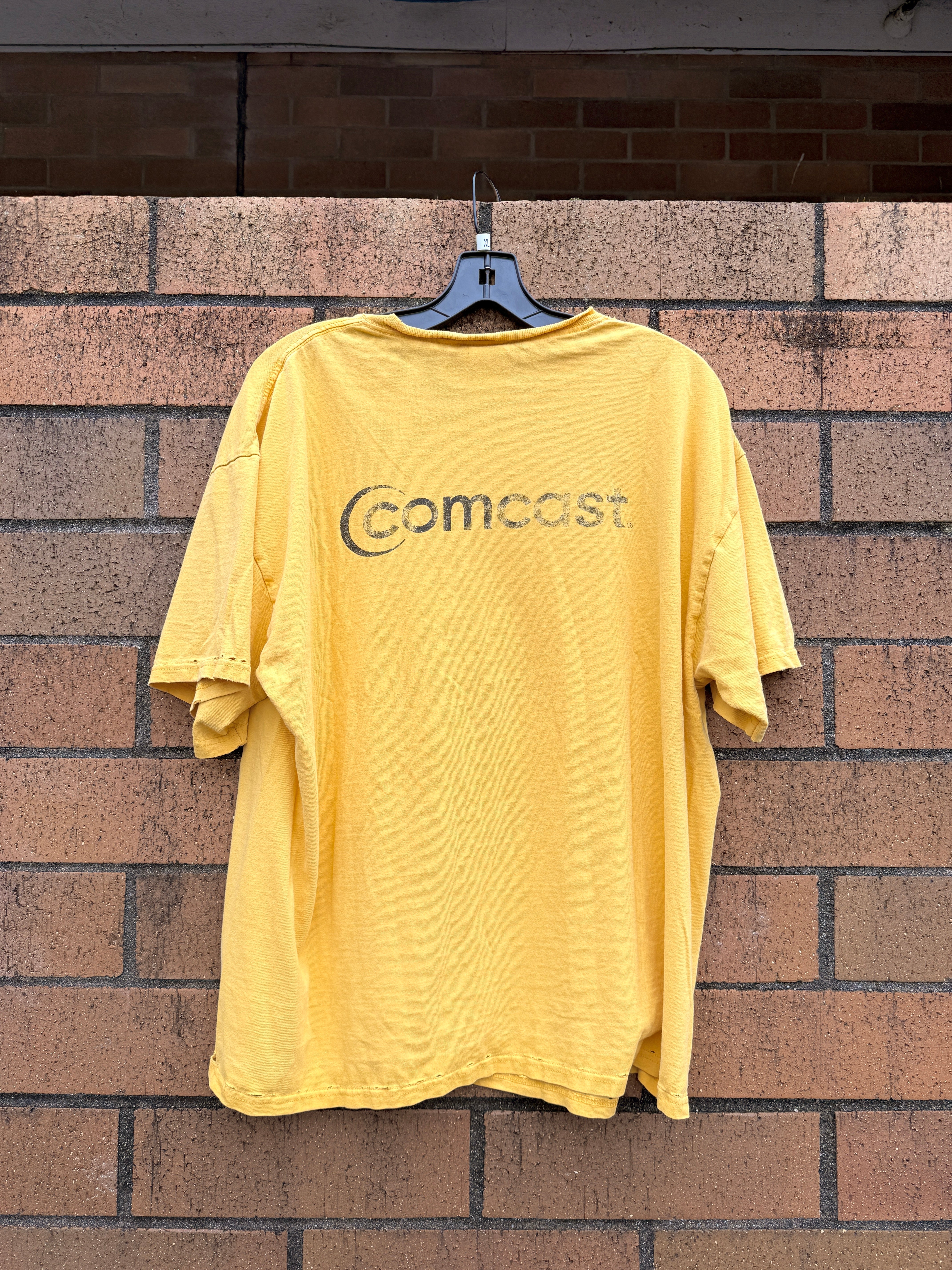 Y2K Seattle Supersonics Yellow Comcast Tee Size XL