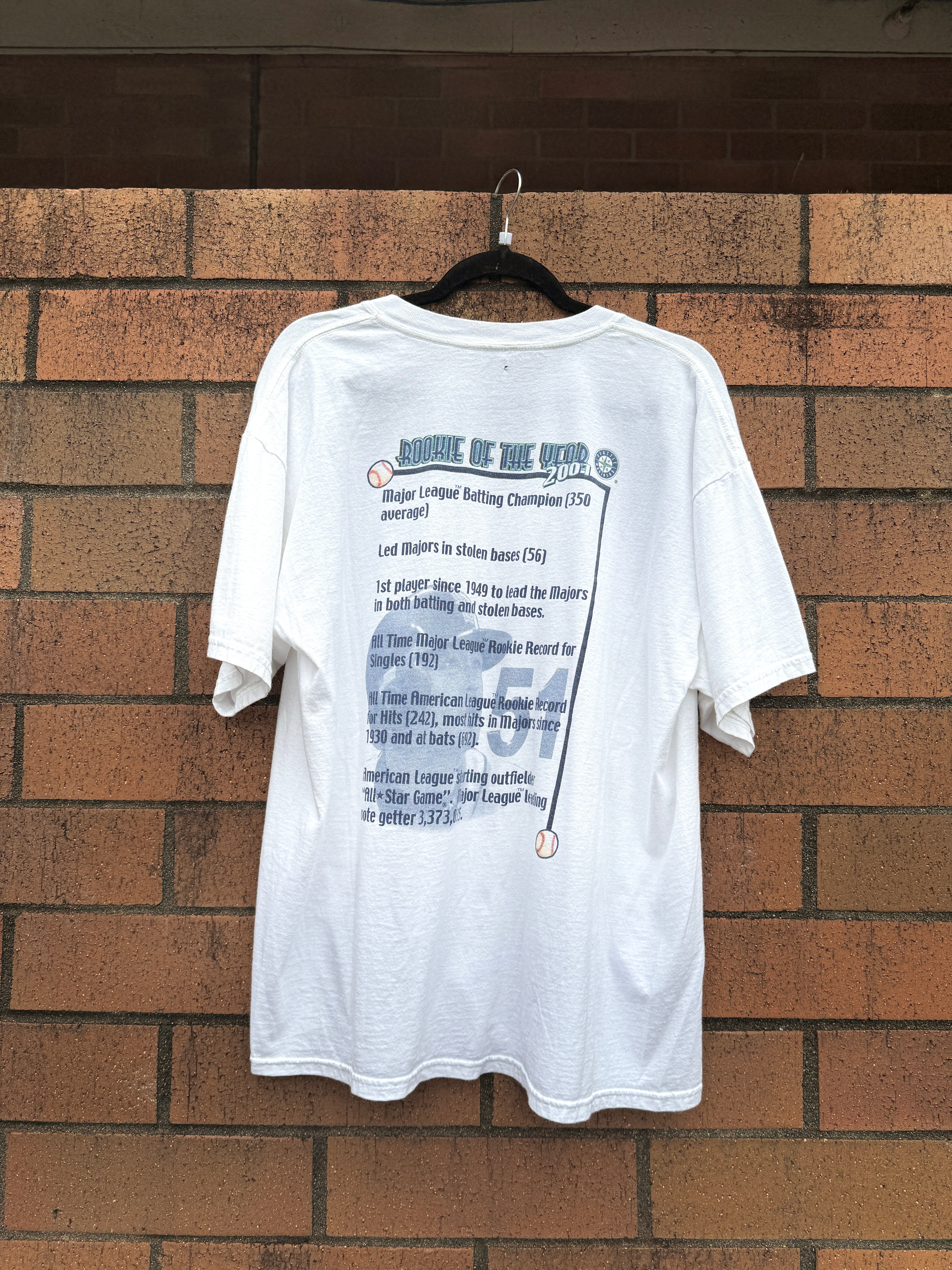 2001 Ichiro Rookie of the Year Dynasty Tee Size XL