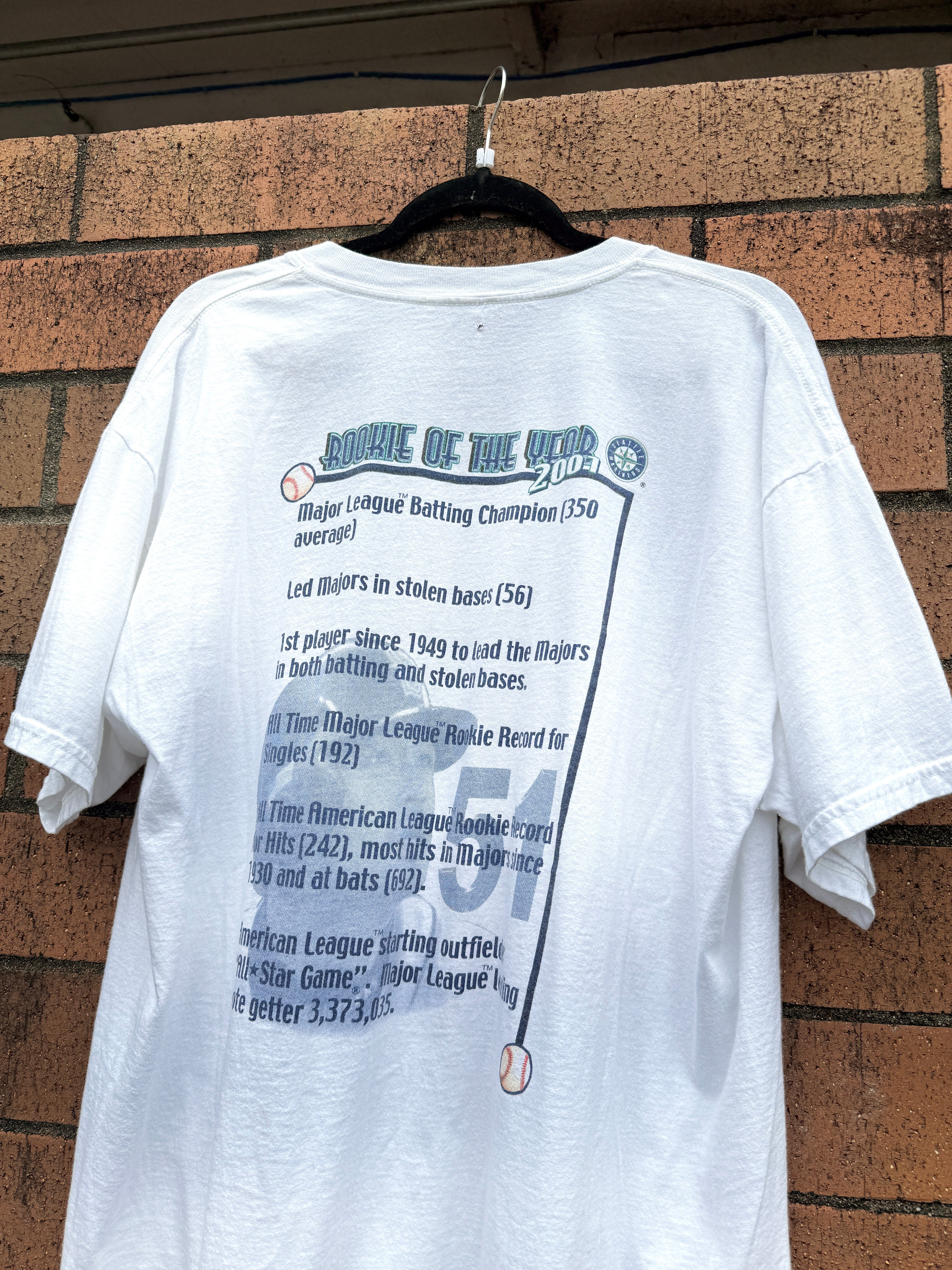 2001 Ichiro Rookie of the Year Dynasty Tee Size XL