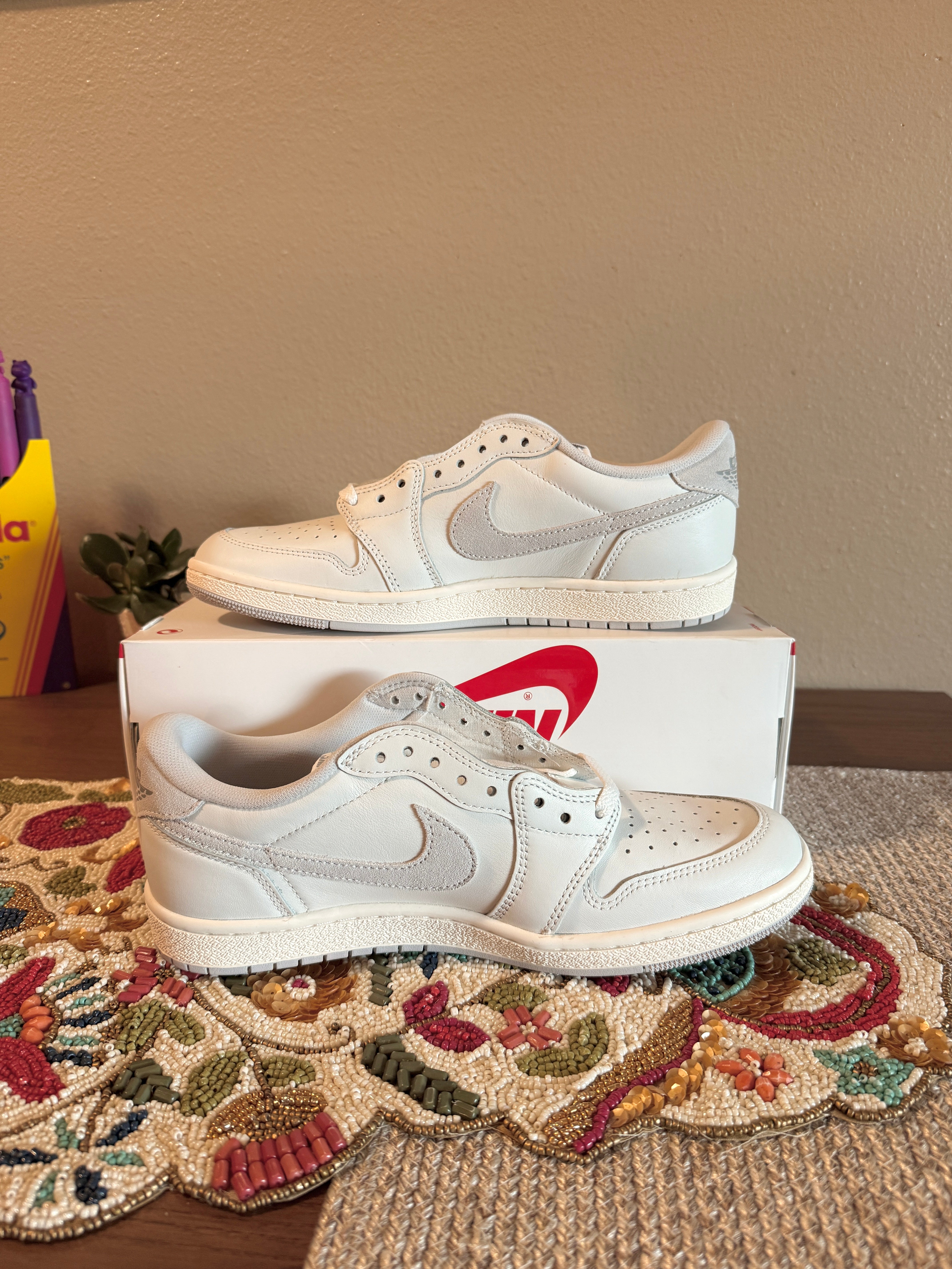 Jordan 1 Retro Low '85 Neutral Grey Size 10 MISSING LID
