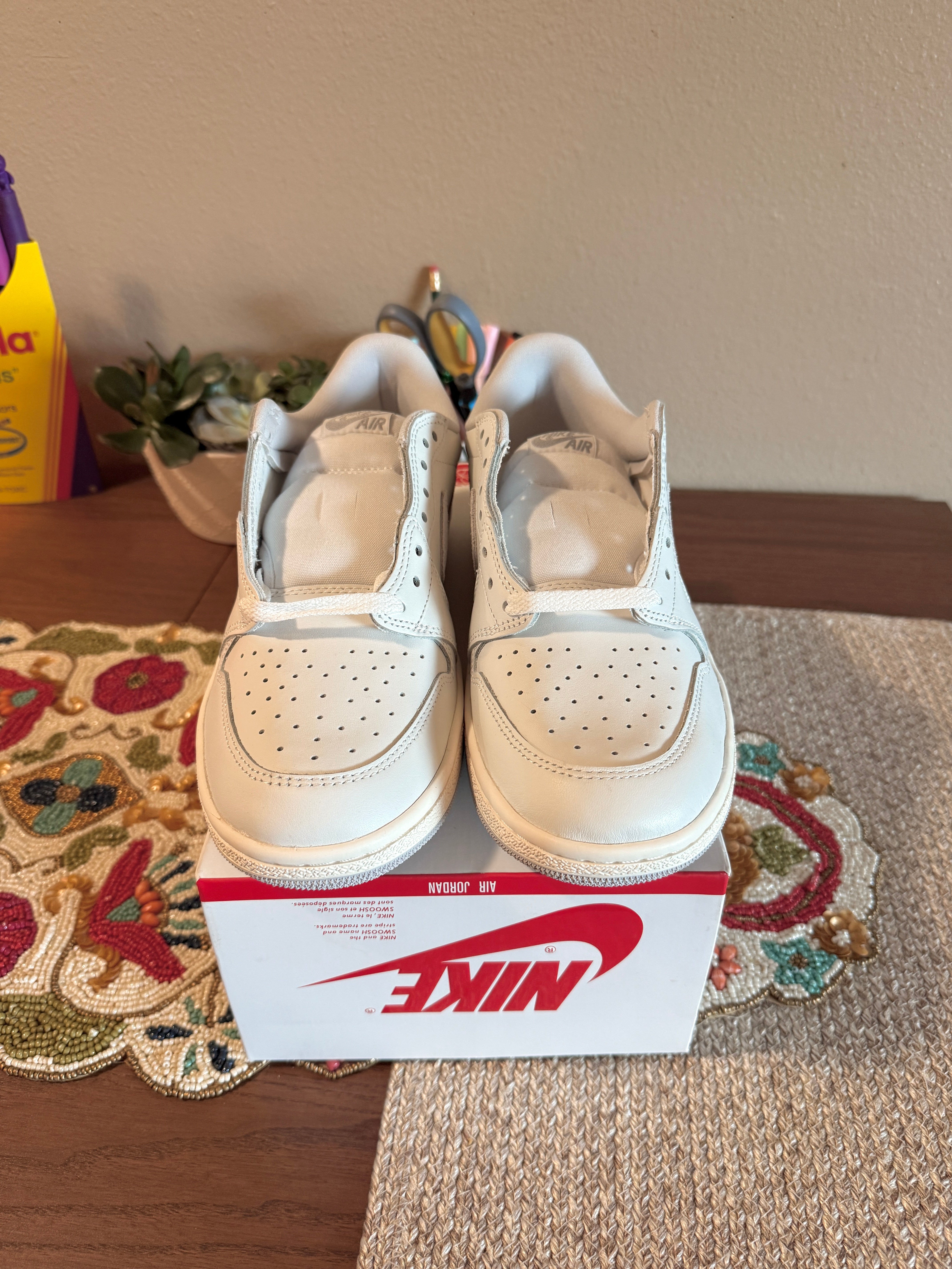 Jordan 1 Retro Low '85 Neutral Grey Size 10 MISSING LID