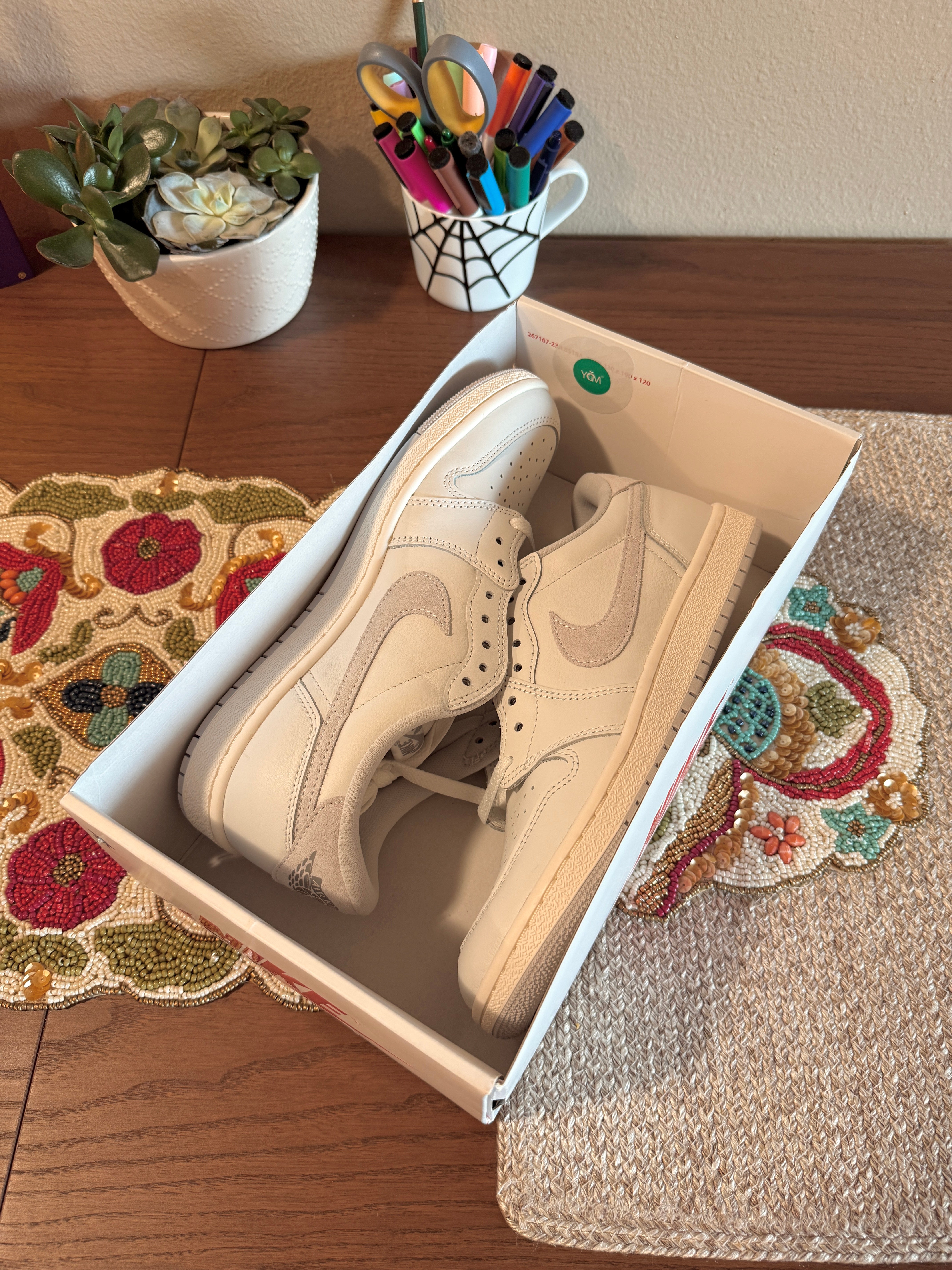 Jordan 1 Retro Low '85 Neutral Grey Size 10 MISSING LID