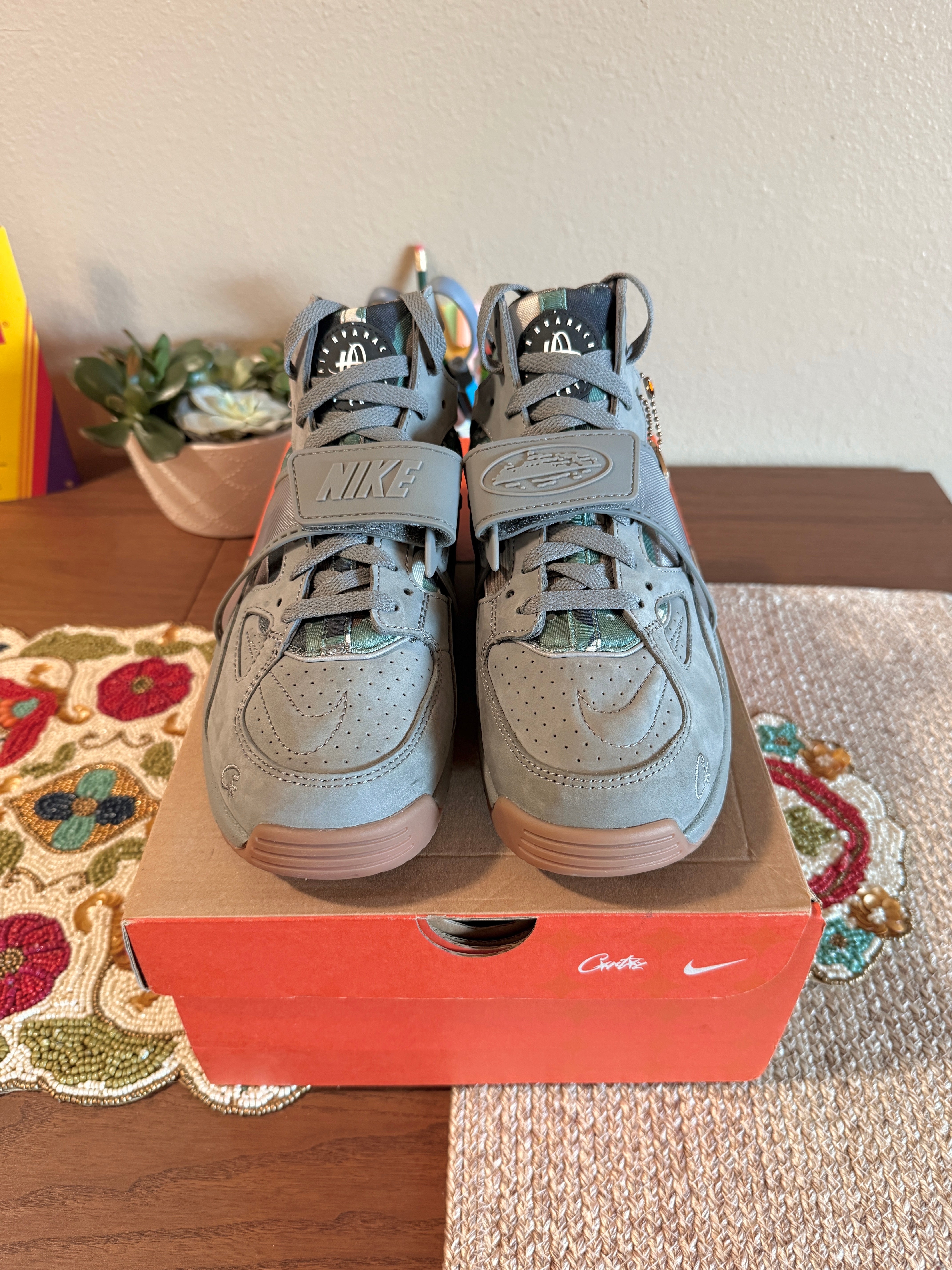 Nike Air Trainer Huarache Corteiz Gully Grey Size 8