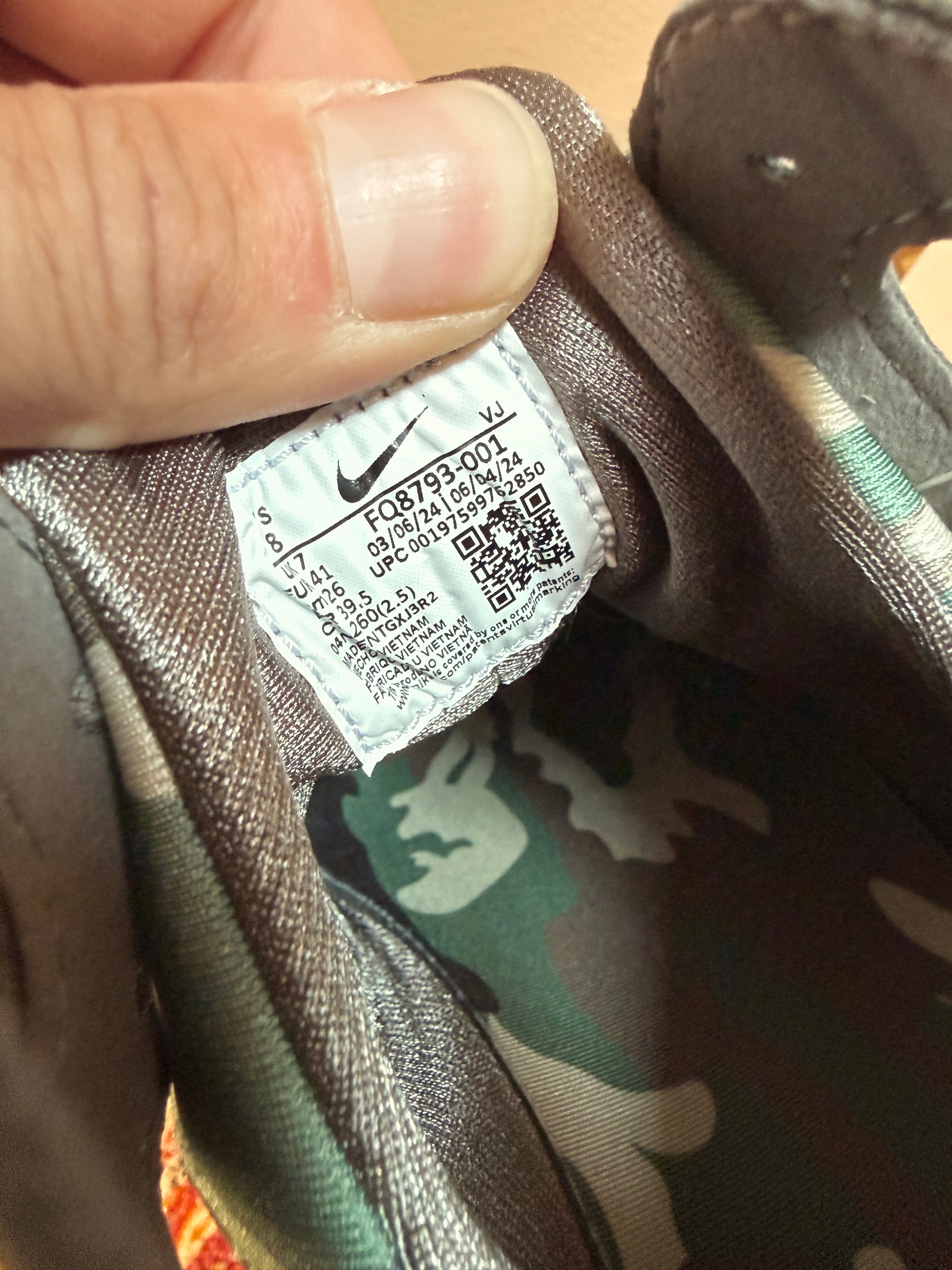 Nike Air Trainer Huarache Corteiz Gully Grey Size 8