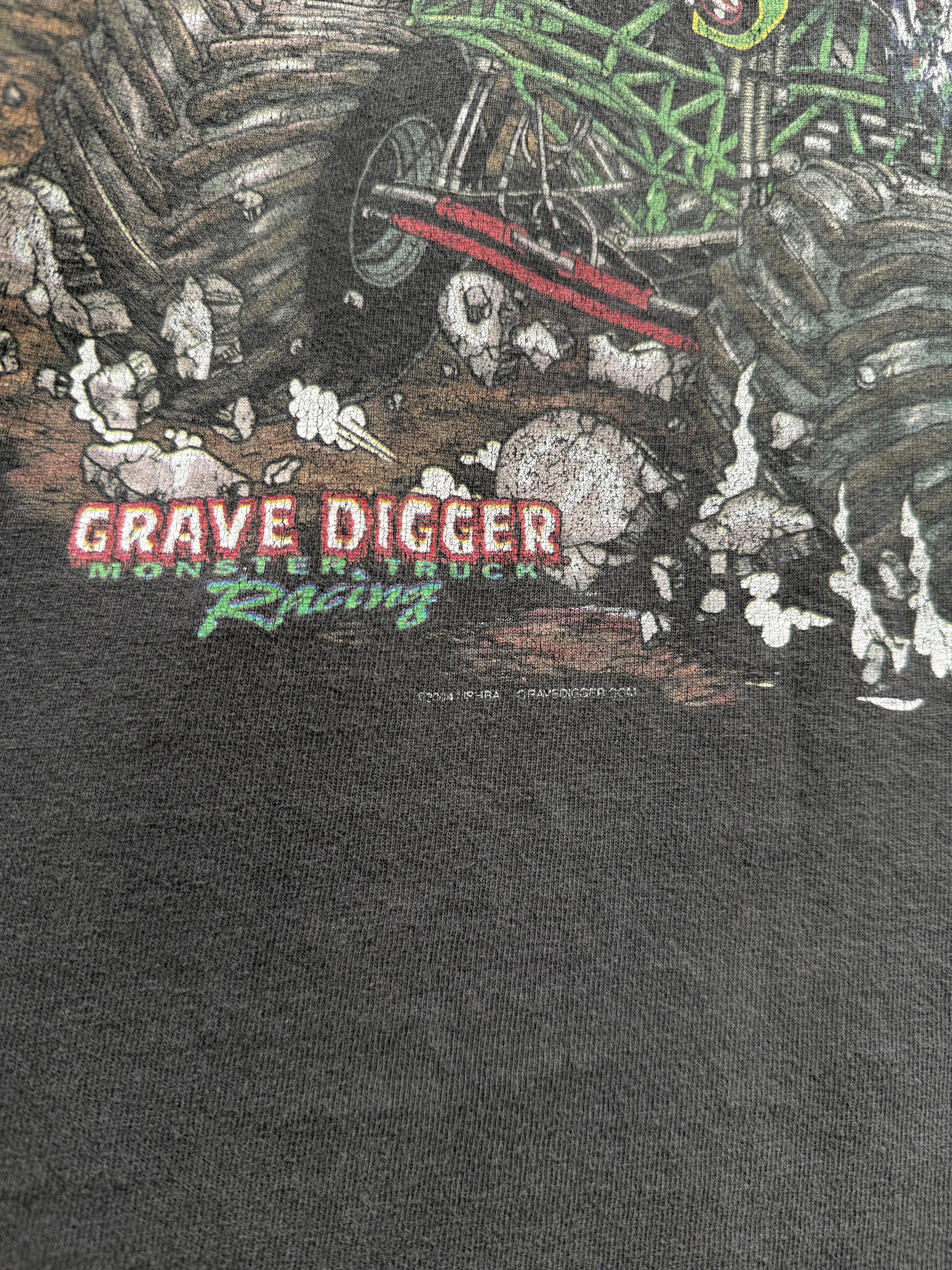 2004 Gravedigger Spirit of a Champion Tee Size XL