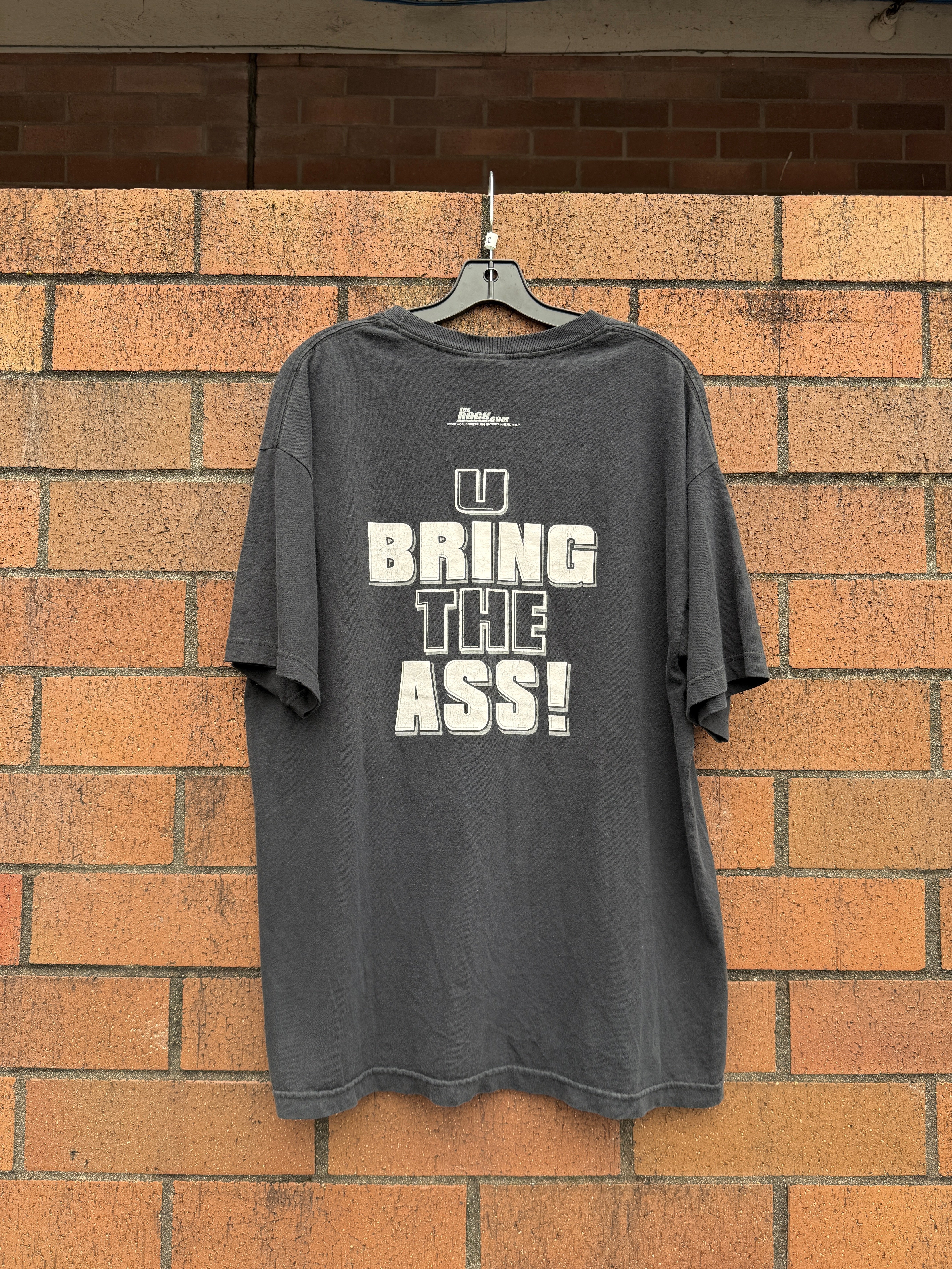 2002 WWE TheRock.com Ass Whoopin Tee Size XL