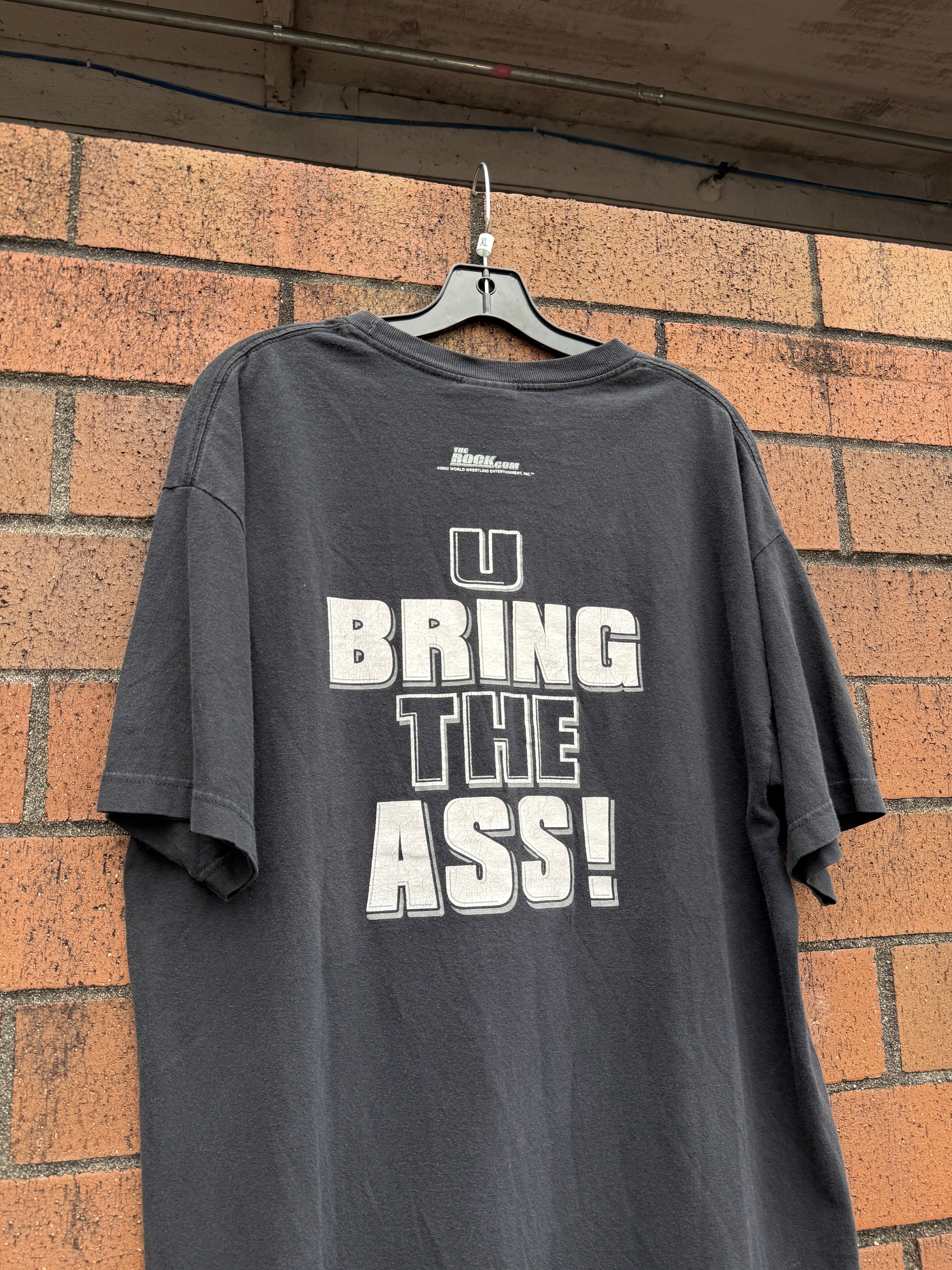 2002 WWE TheRock.com Ass Whoopin Tee Size XL