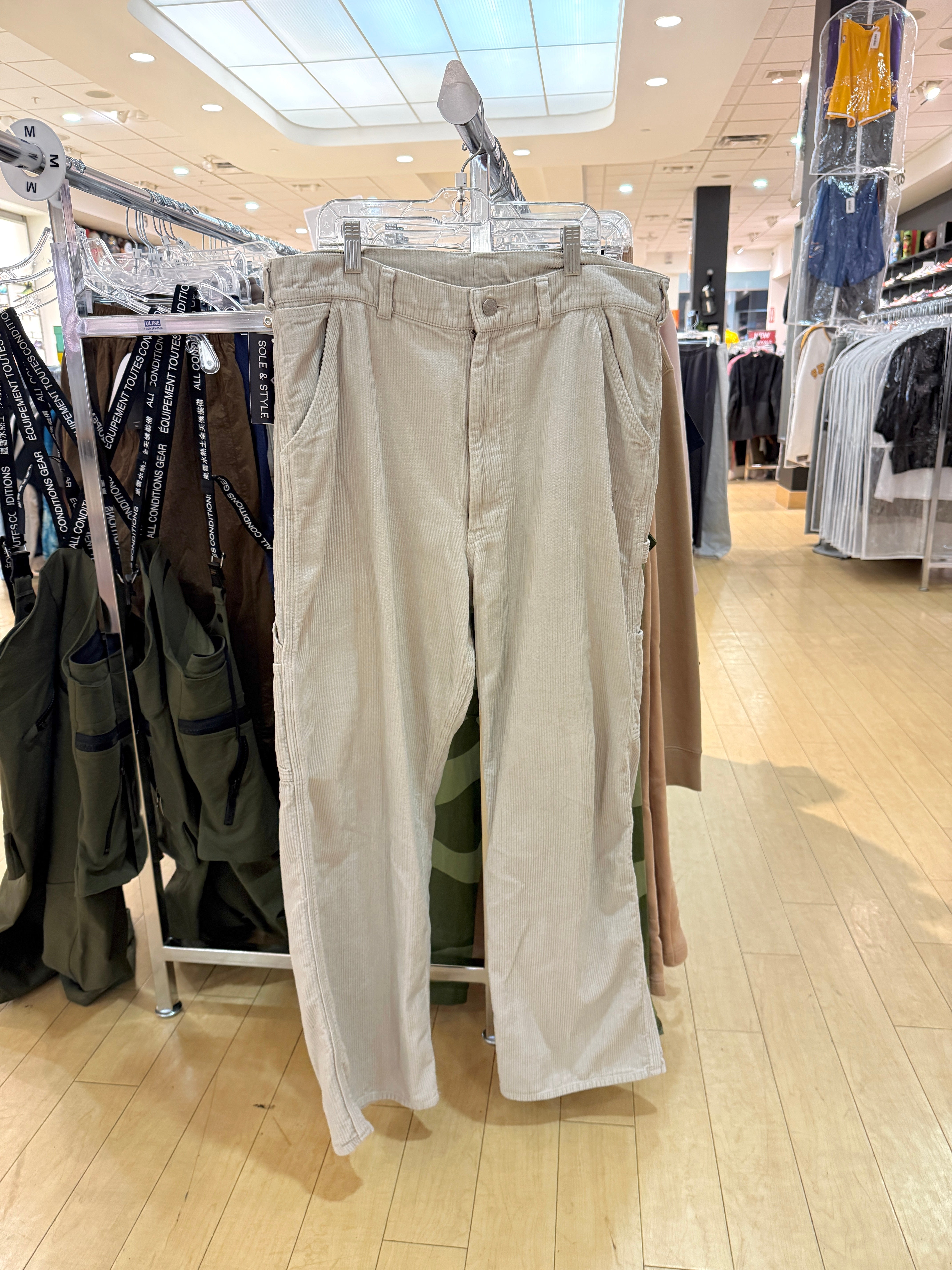Needles x Smith's Beige Corduroy Painter Pants Size L USED