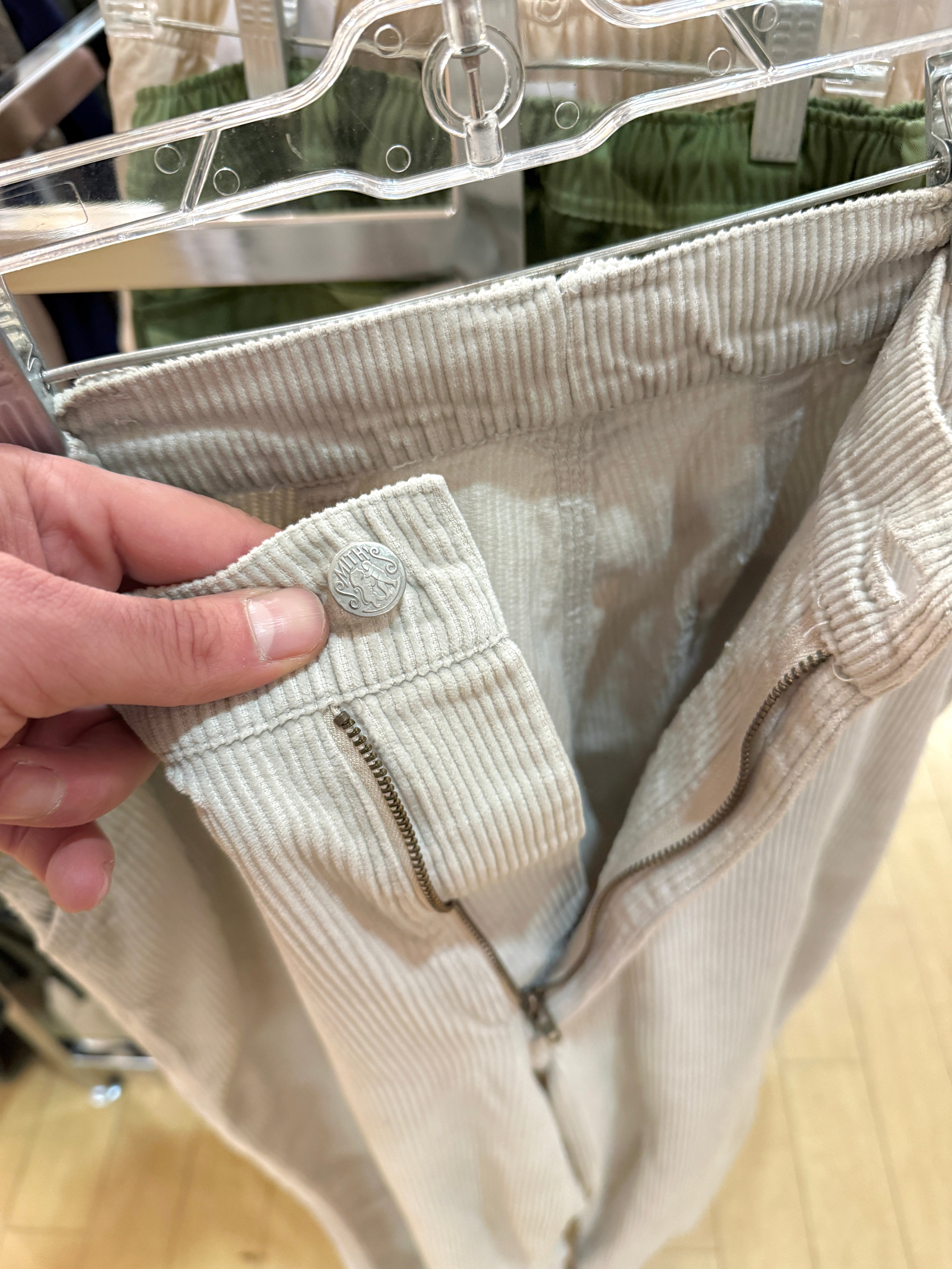 Needles x Smith's Beige Corduroy Painter Pants Size L USED