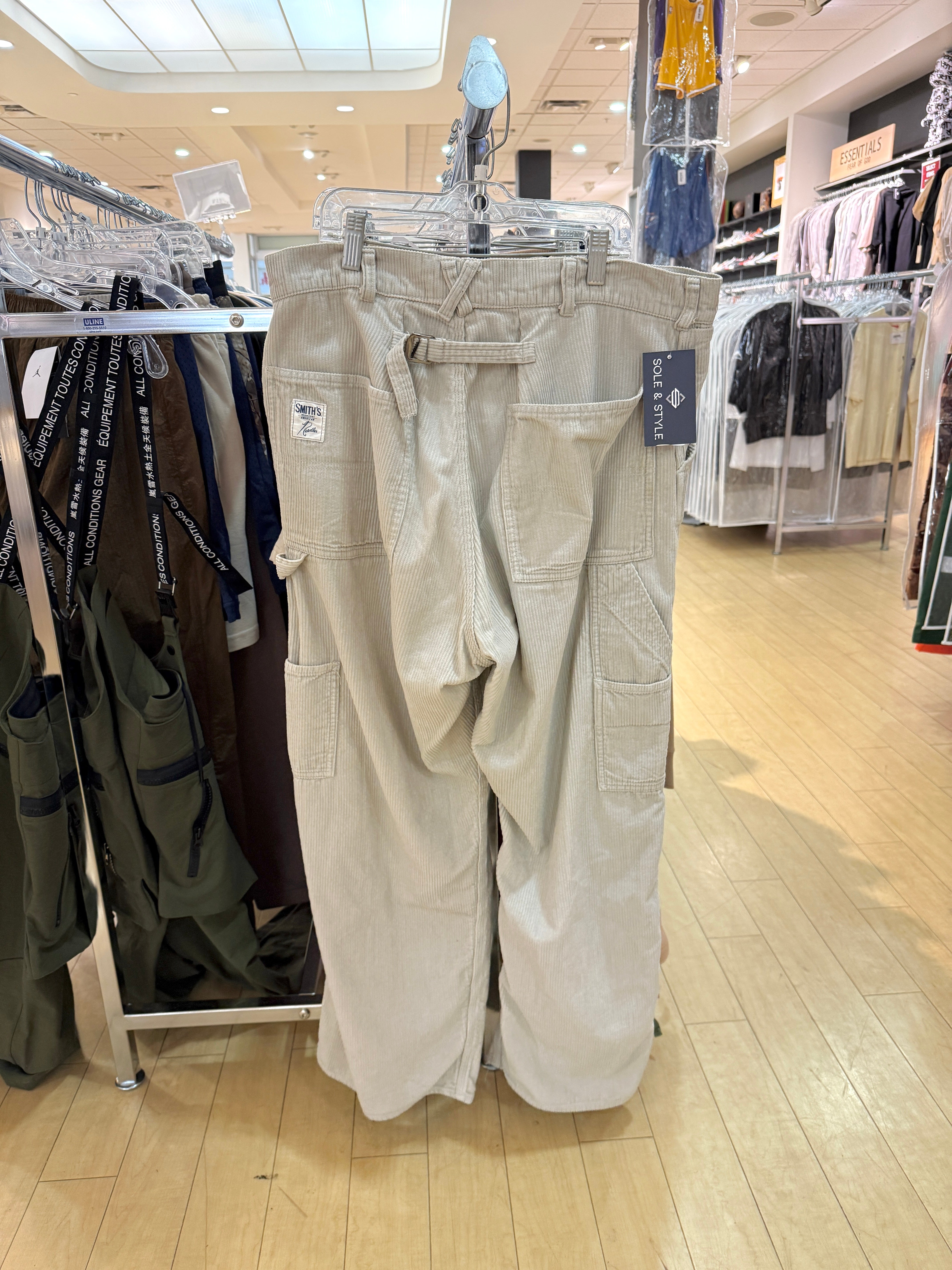 Needles x Smith's Beige Corduroy Painter Pants Size L USED