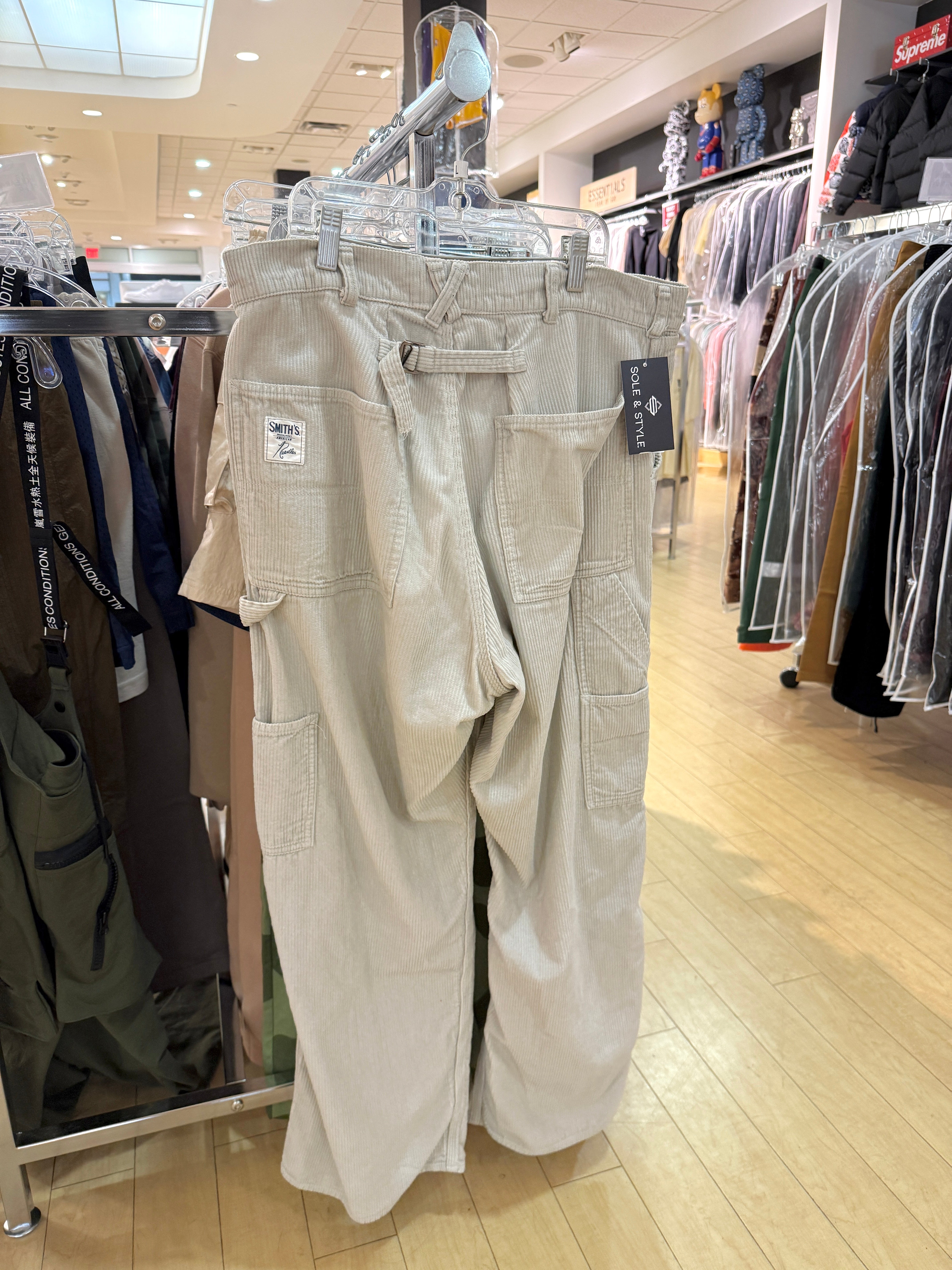 Needles x Smith's Beige Corduroy Painter Pants Size L USED