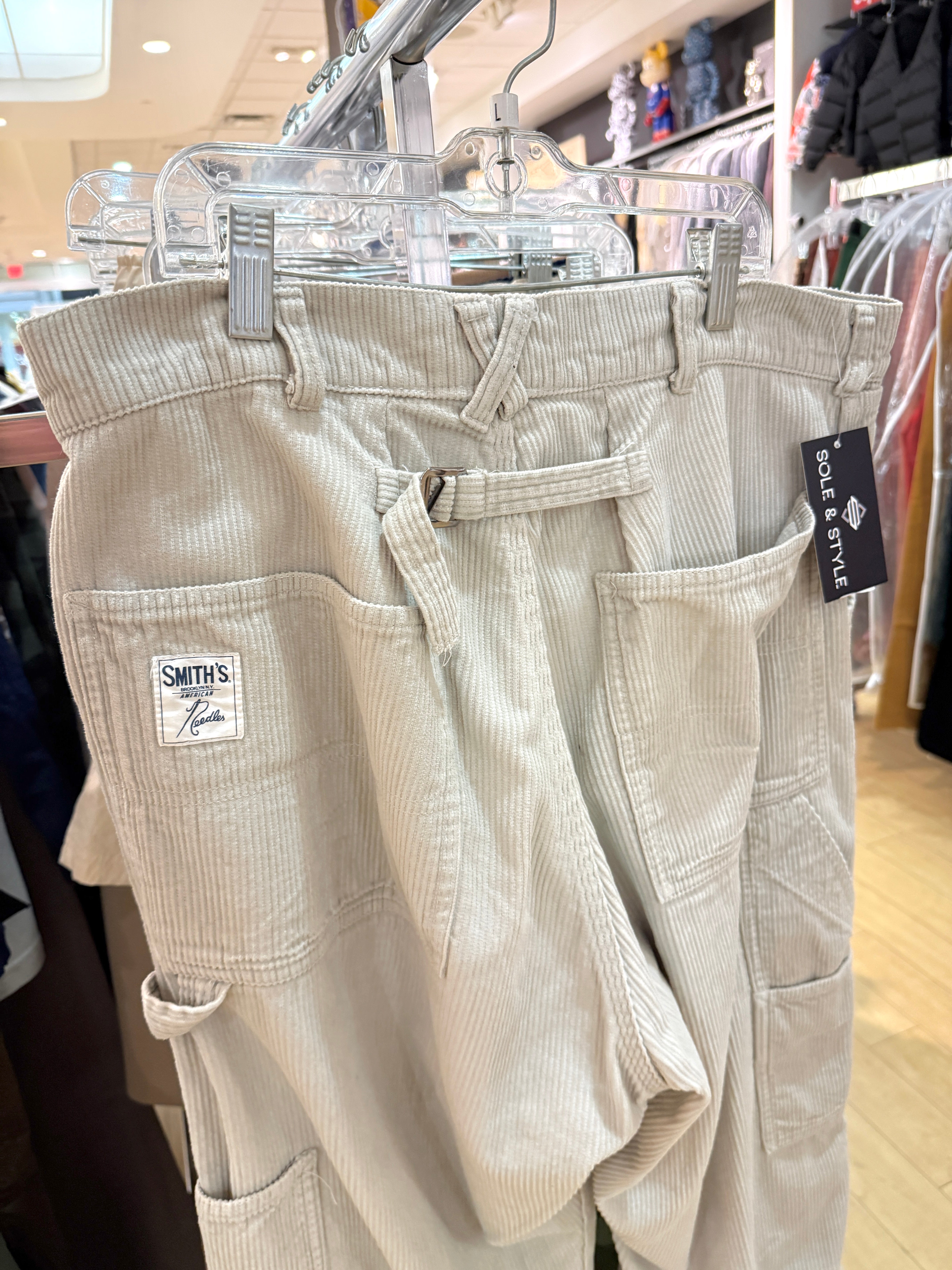 Needles x Smith's Beige Corduroy Painter Pants Size L USED