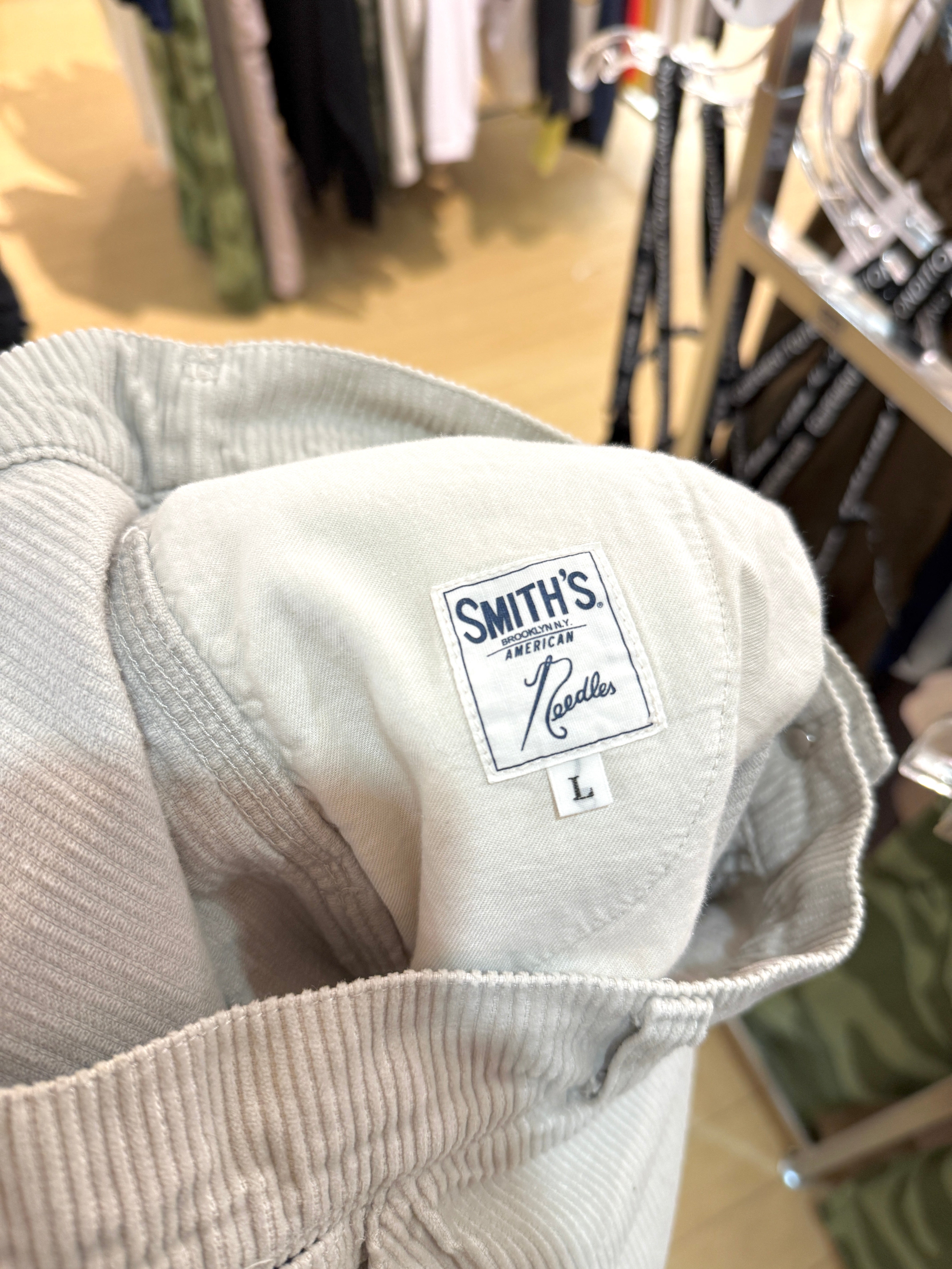 Needles x Smith's Beige Corduroy Painter Pants Size L USED