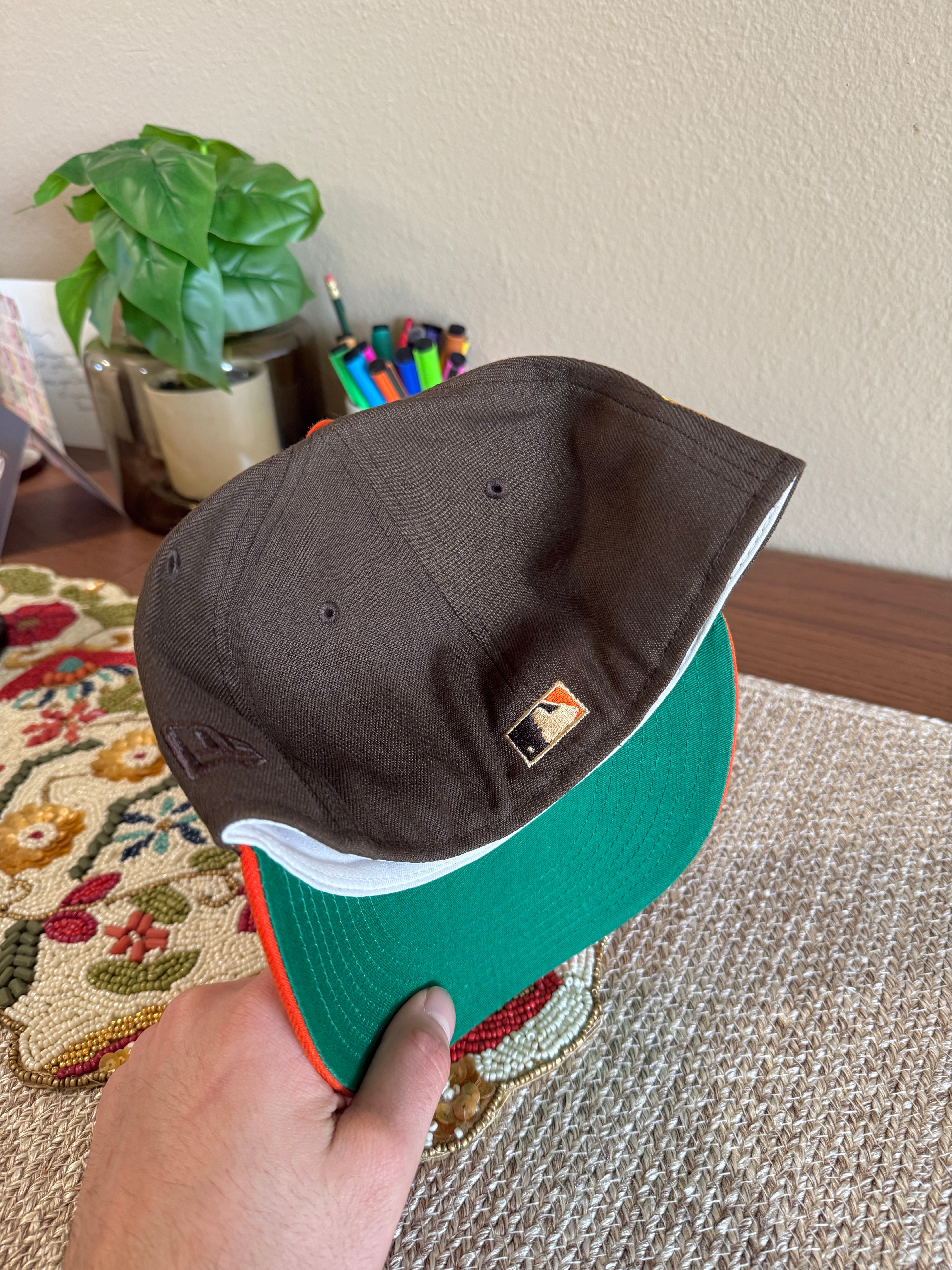 New Era Arizona Diamondbacks Dio The Last in Line Fitted Hat Brown USED Size 7 1/4