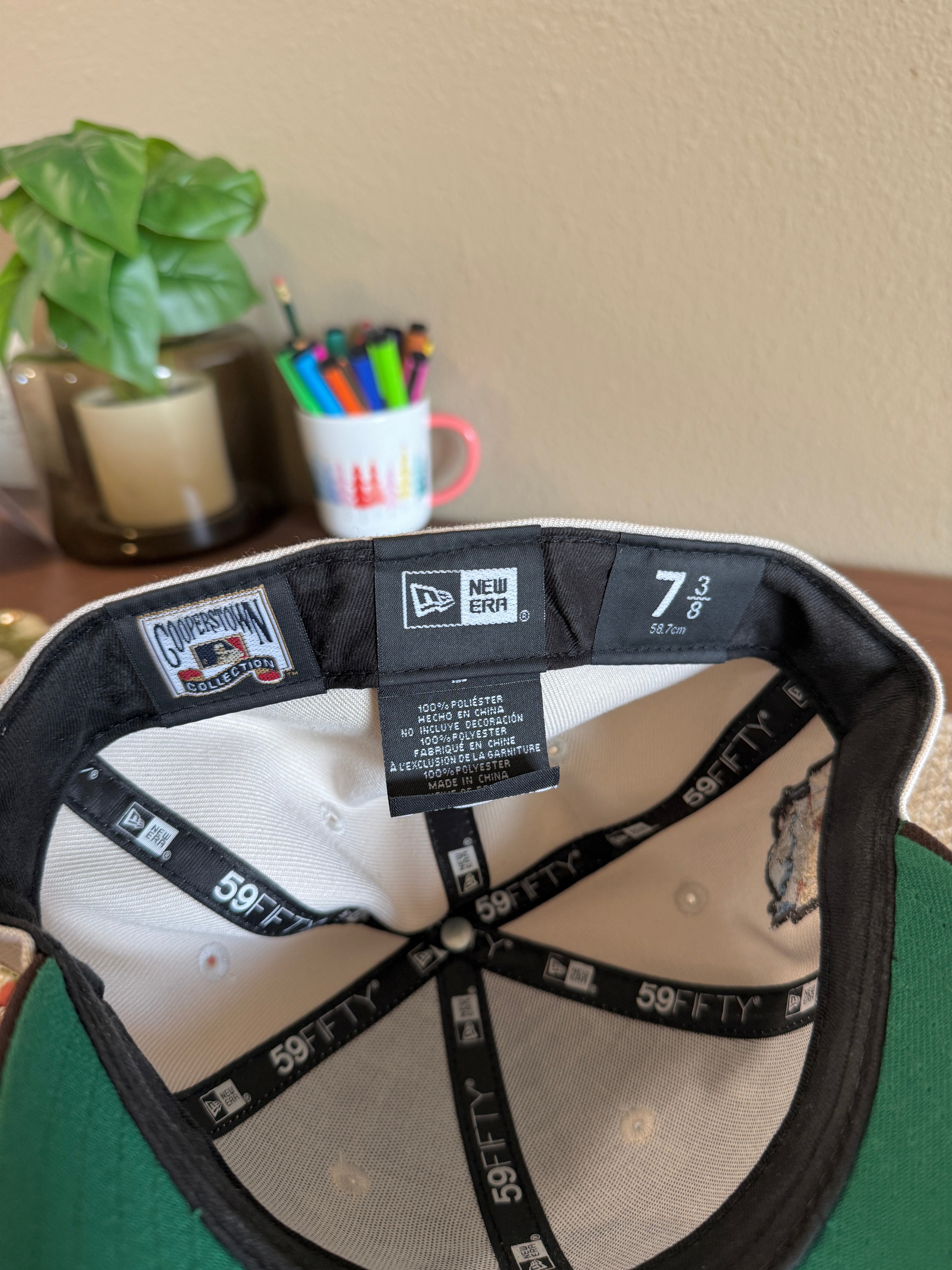 New Era Seattle Mariners 2023 All Star Game Fitted Hat Stone USED Size 7 3/8